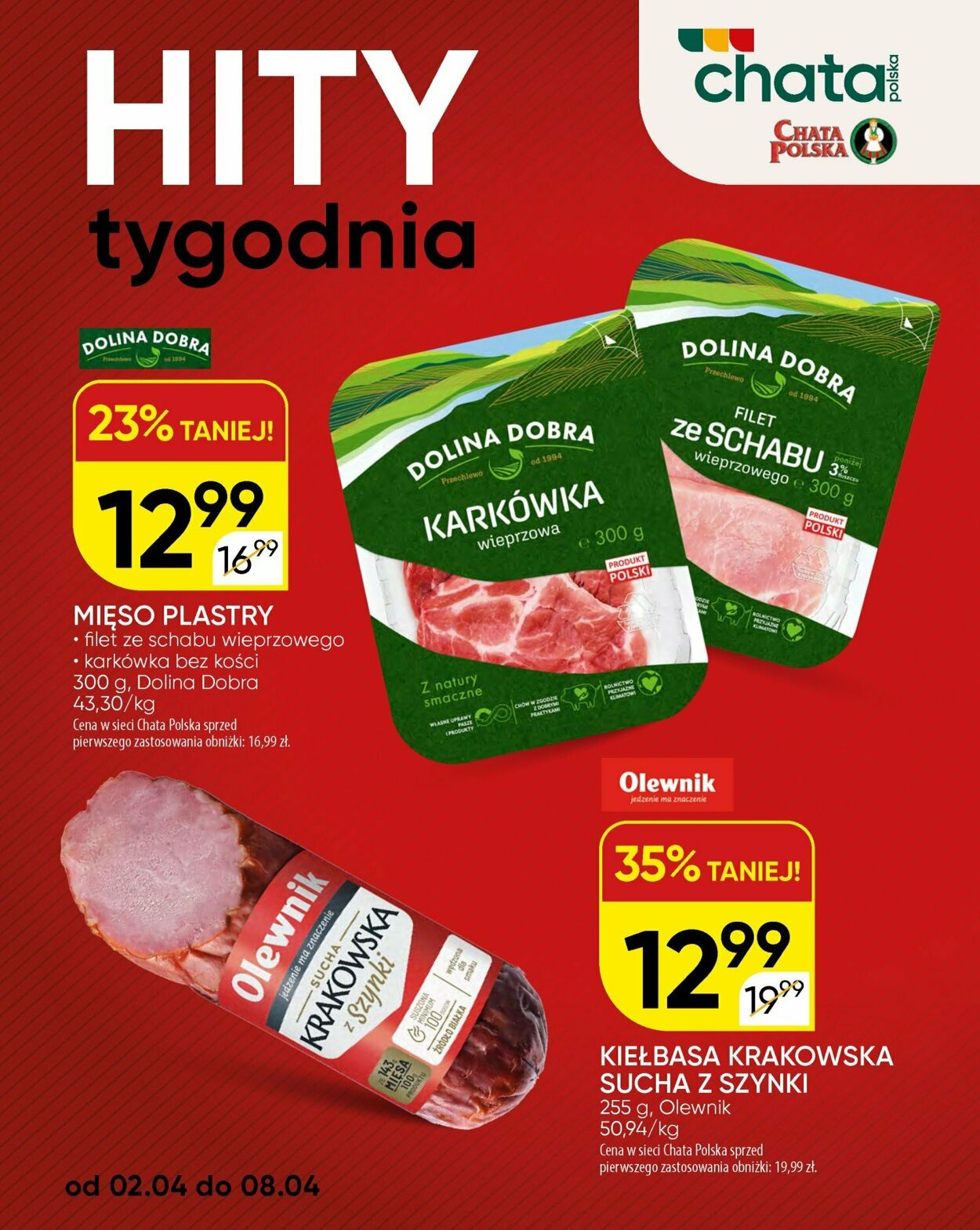 Gazetka Chata Polska 08.04.2026 - 16.04.2026