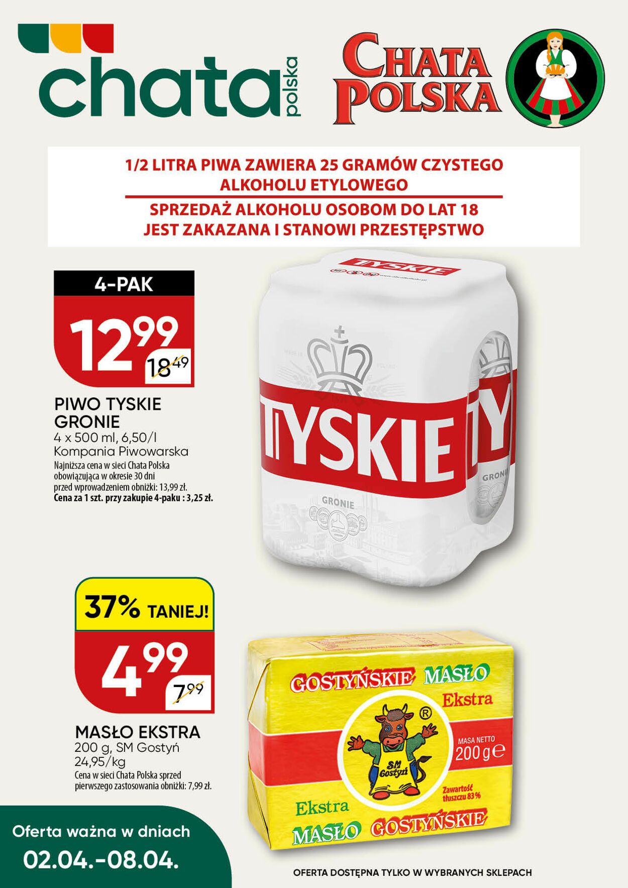 Gazetka Chata Polska 08.04.2026 - 16.04.2026
