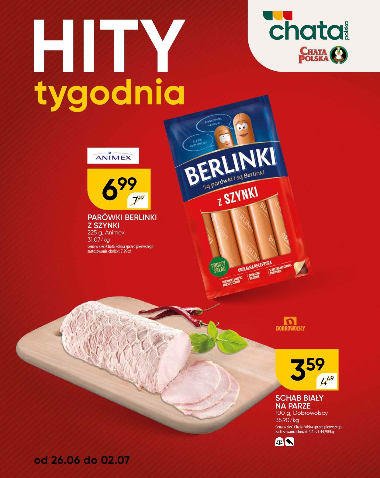 Gazetka Chata Polska 03.07.2025 - 13.07.2025