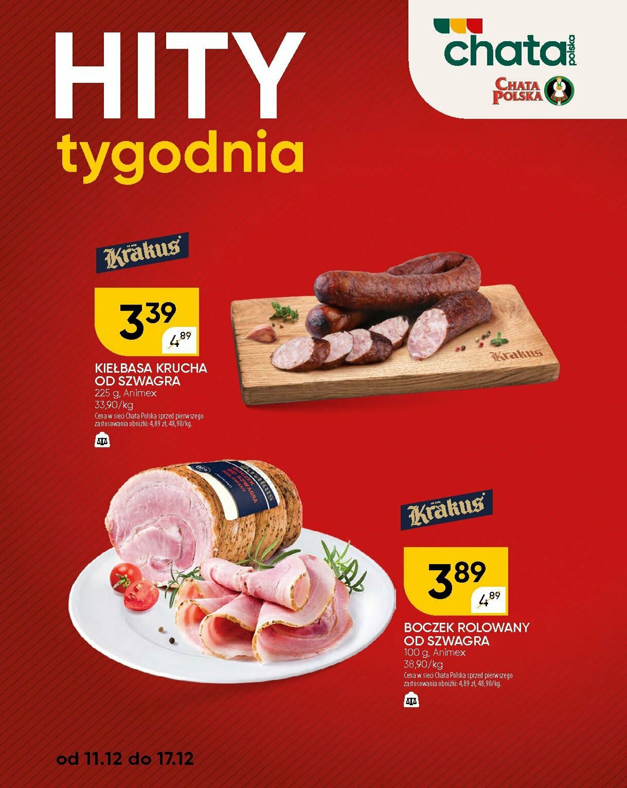 Gazetka Chata Polska 18.12.2025 - 28.12.2025