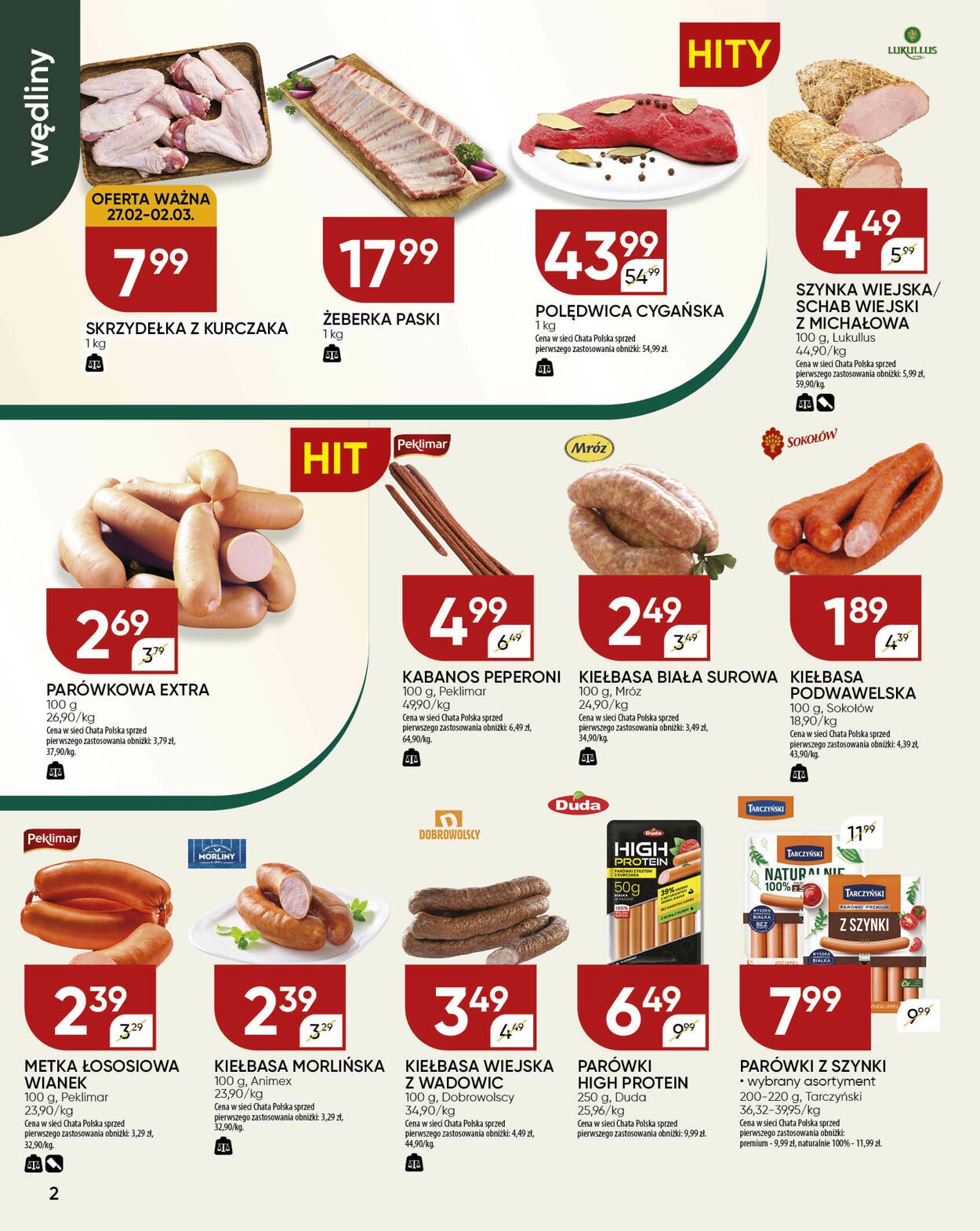 Gazetka Chata Polska 27.02.2025 - 09.03.2025