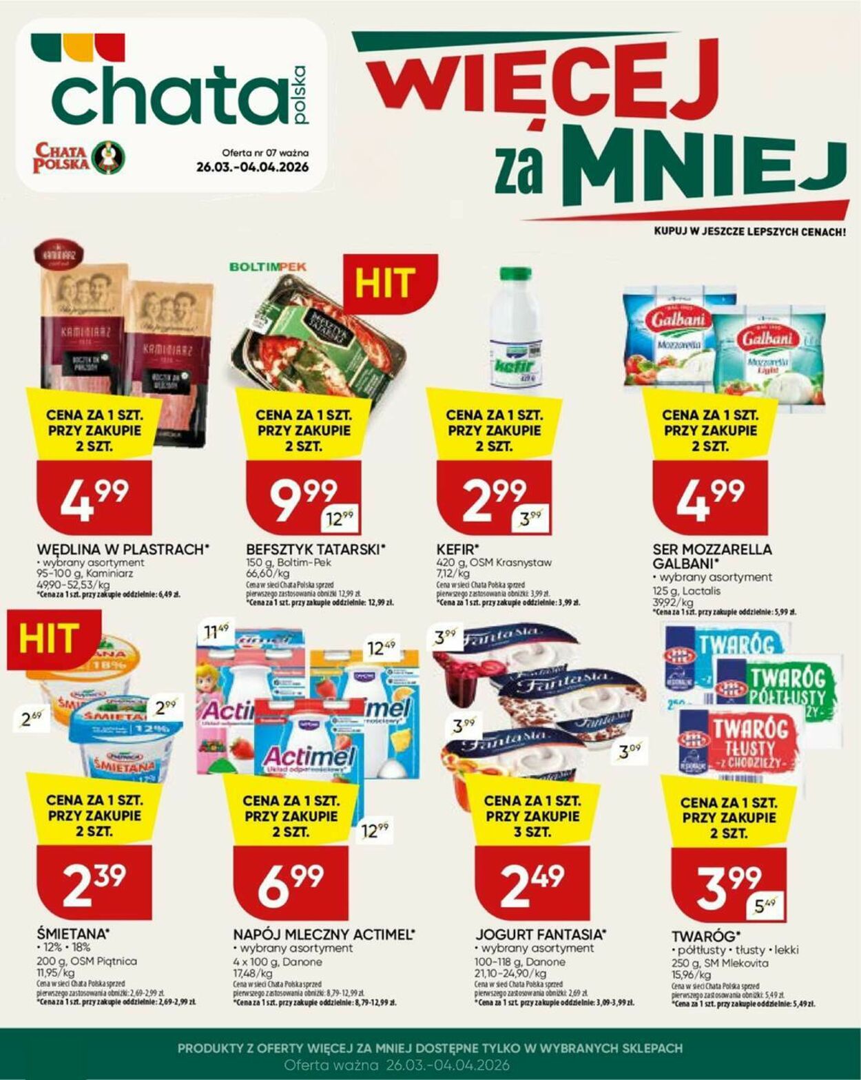Gazetka Chata Polska 25.03.2026 - 02.04.2026