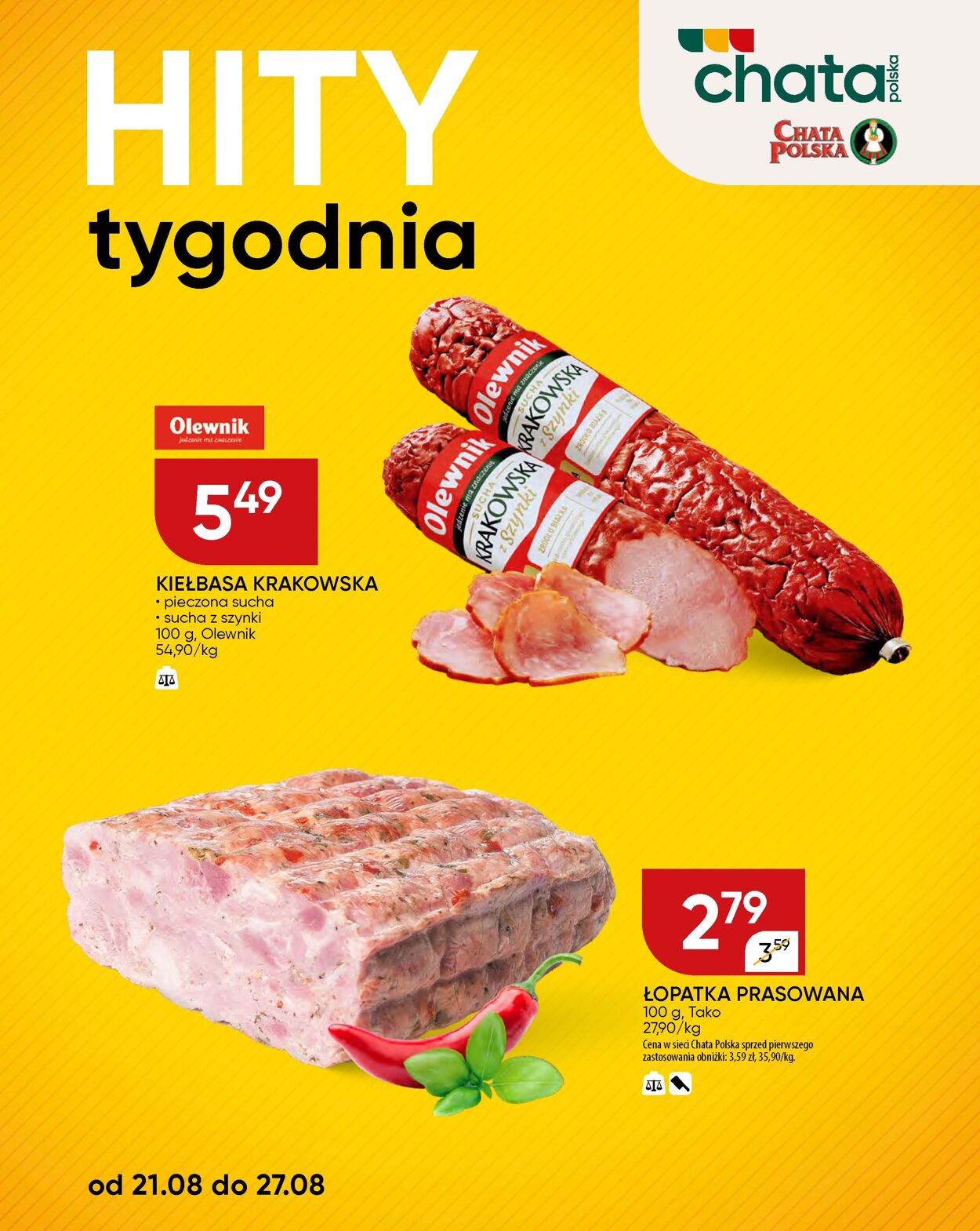 Gazetka Chata Polska 28.08.2025 - 07.09.2025