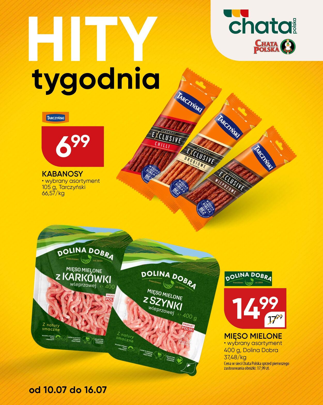 Gazetka Chata Polska 17.07.2025 - 27.07.2025