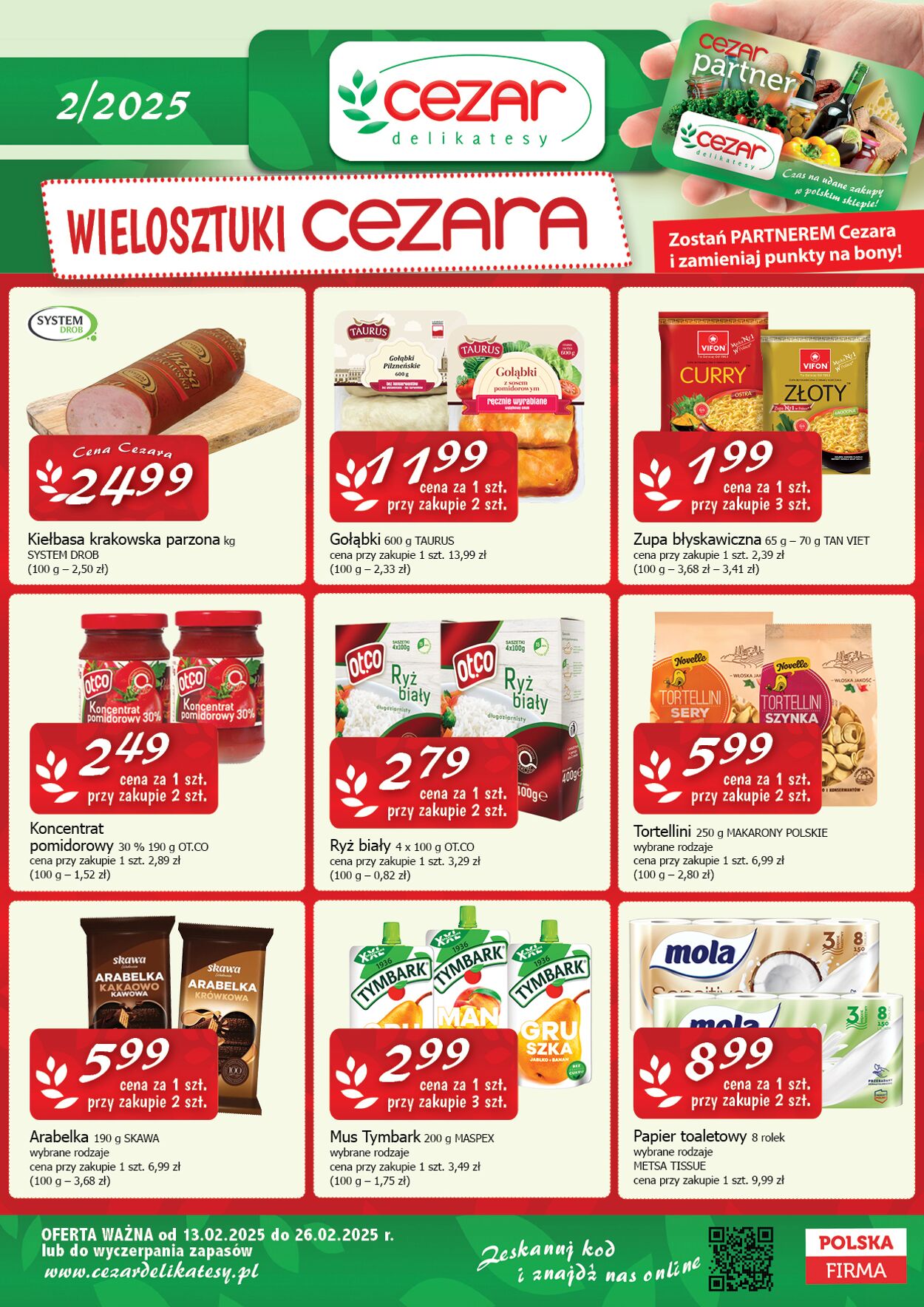 Gazetka Delikatesy Cezar 13.02.2025 - 26.02.2025