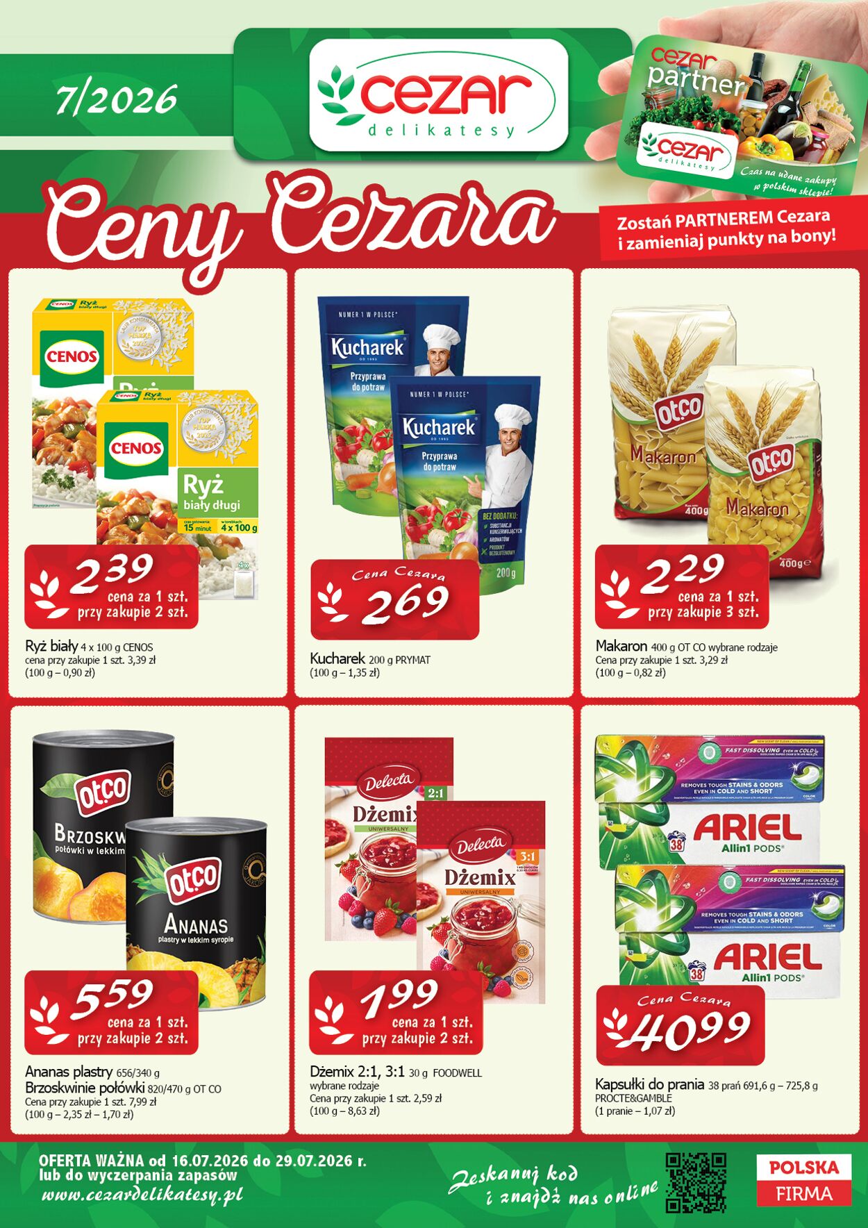 Delikatesy Cezar Gazetki promocyjne