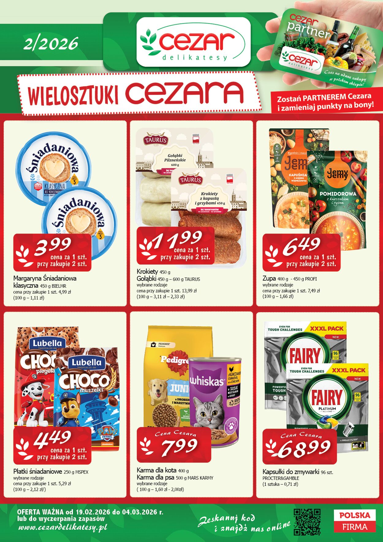 Gazetka Delikatesy Cezar 19.02.2026 - 04.03.2026