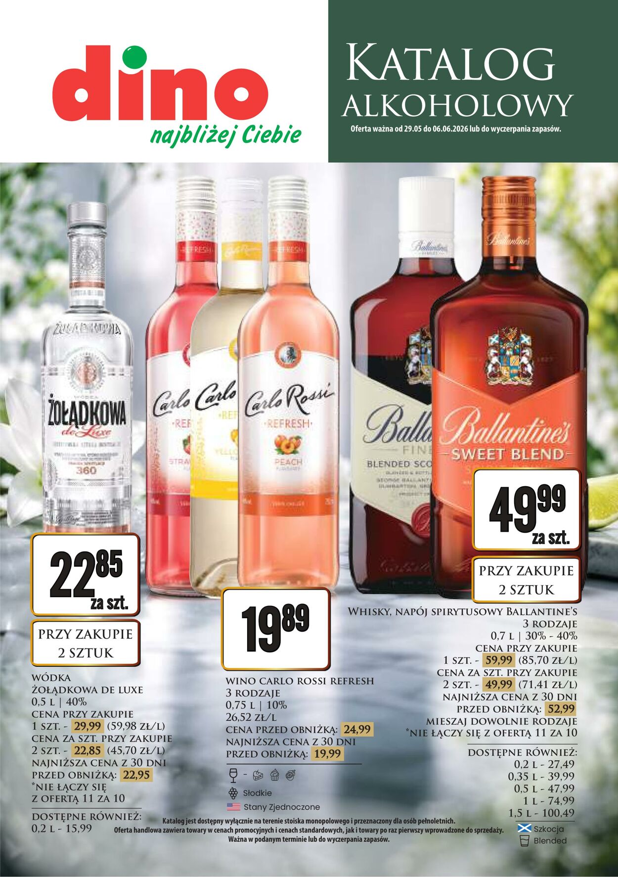 Gazetka DINO - Katalog alkoholowy / maj-czerwiec 2026 29 maj, 2026 - 6 cze, 2026