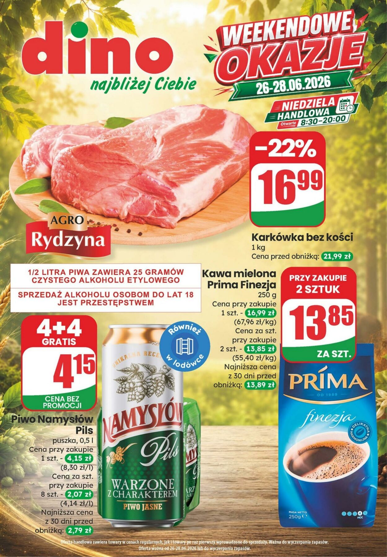Gazetka DINO - Katalog / Weekendowe Okazje 26 cze, 2026 - 28 cze, 2026