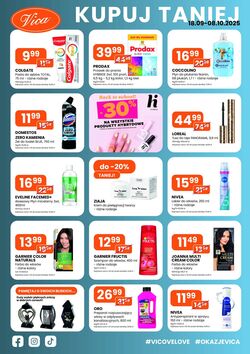 Gazetka Drogerie Vica 18.09.2025 - 08.10.2025