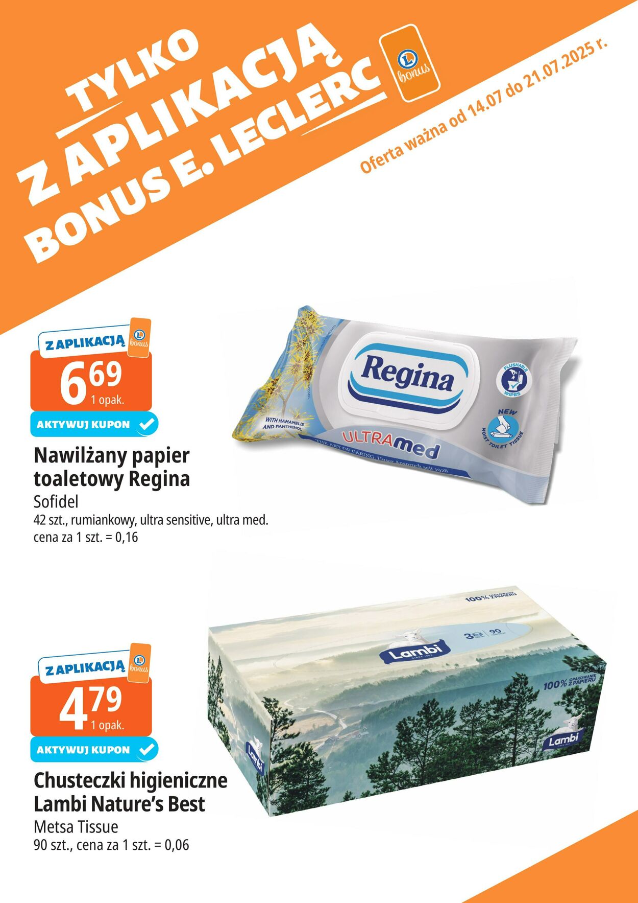 Gazetka E. Leclerc 14.07.2025 - 21.07.2025