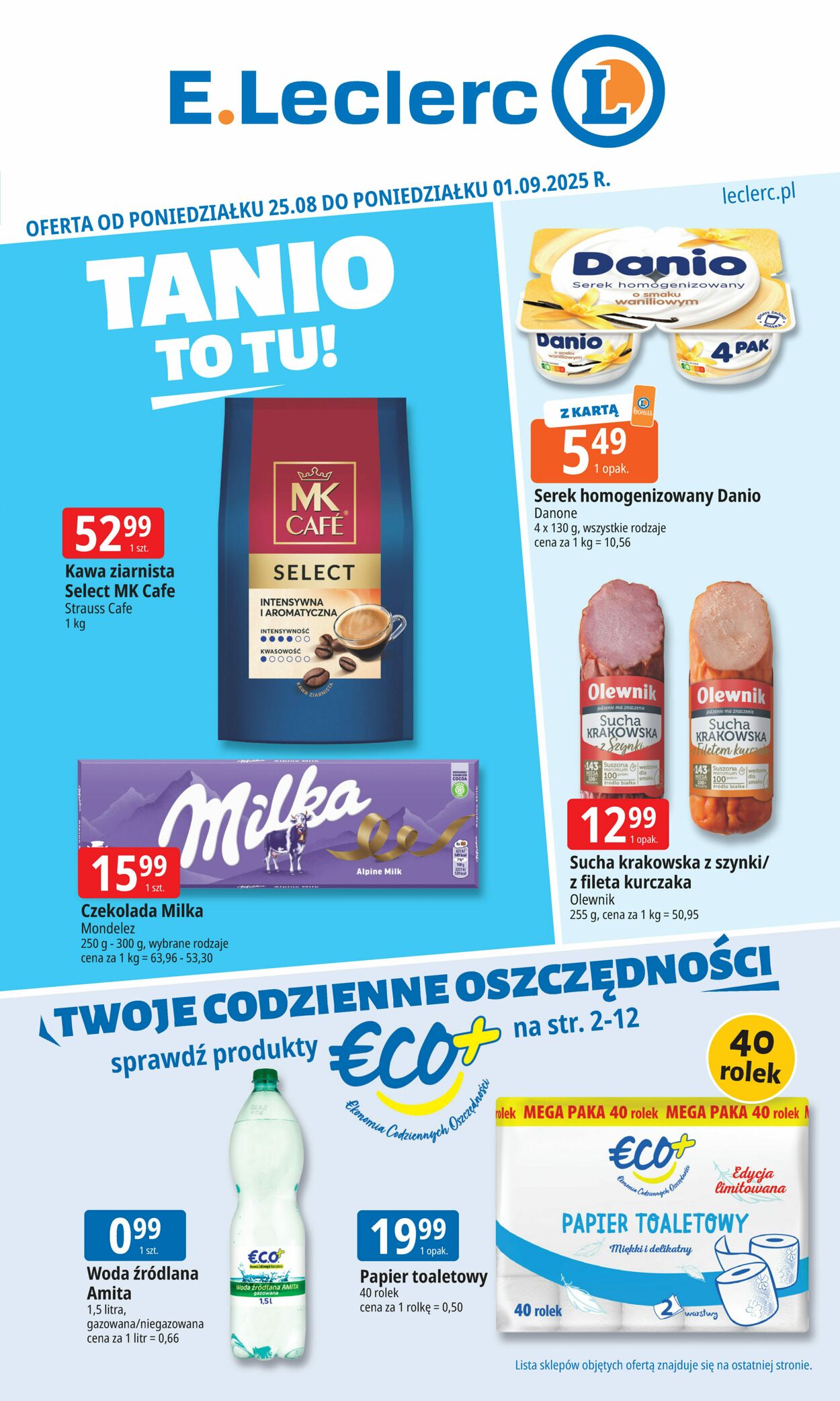 Gazetka E. Leclerc 25.08.2025 - 01.09.2025