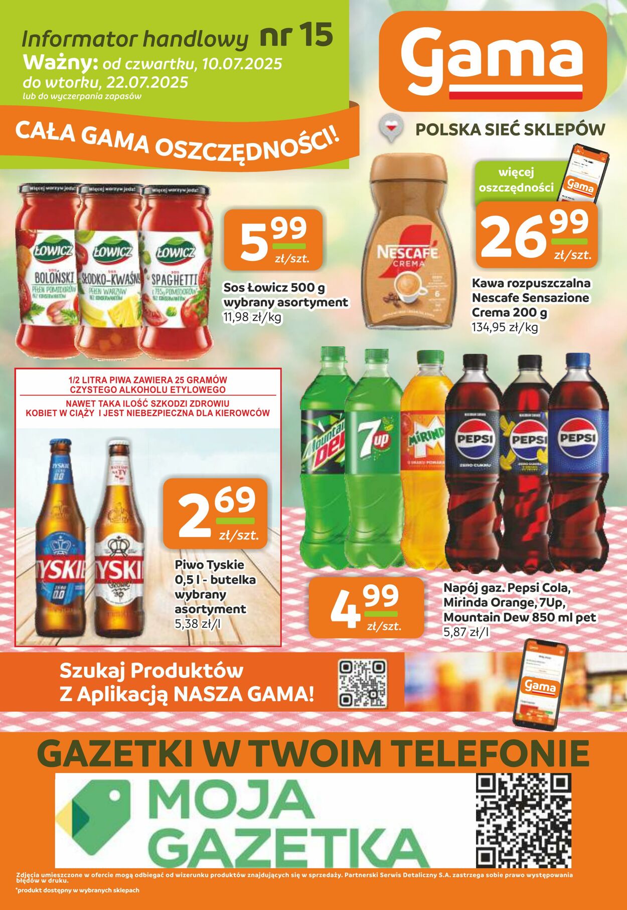 Gazetka Gama 10.07.2025 - 22.07.2025