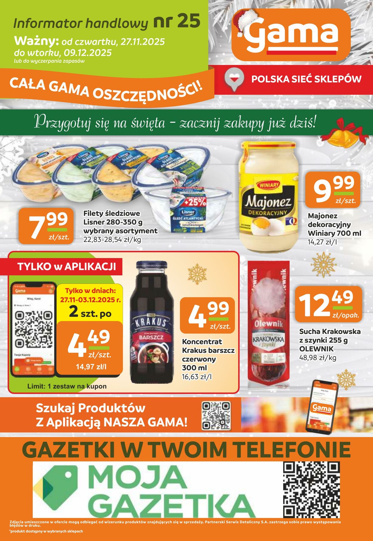 Gazetka Gama 27.11.2025 - 09.12.2025
