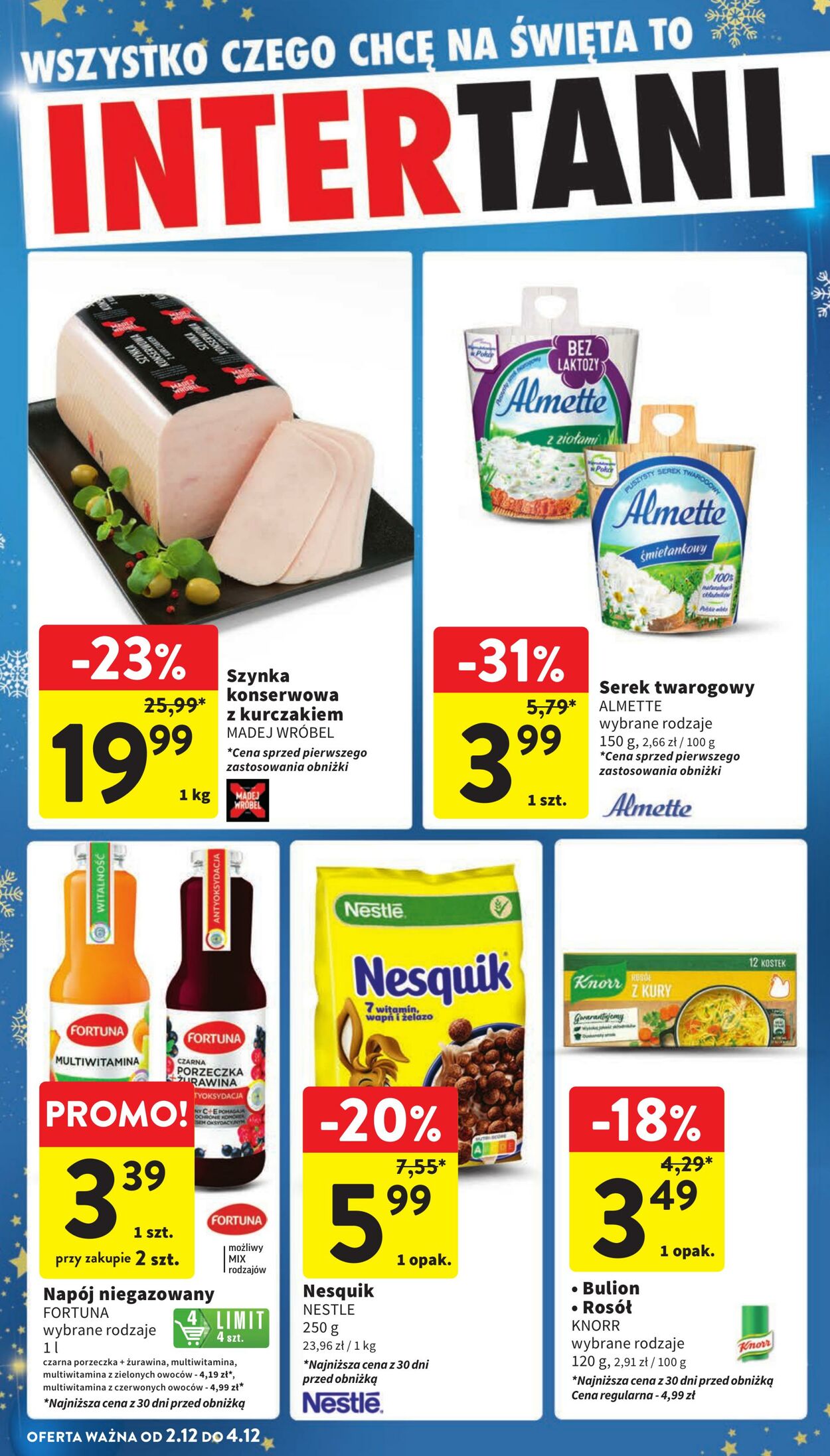 Gazetka Intermarché 28.11.2024 - 04.12.2024