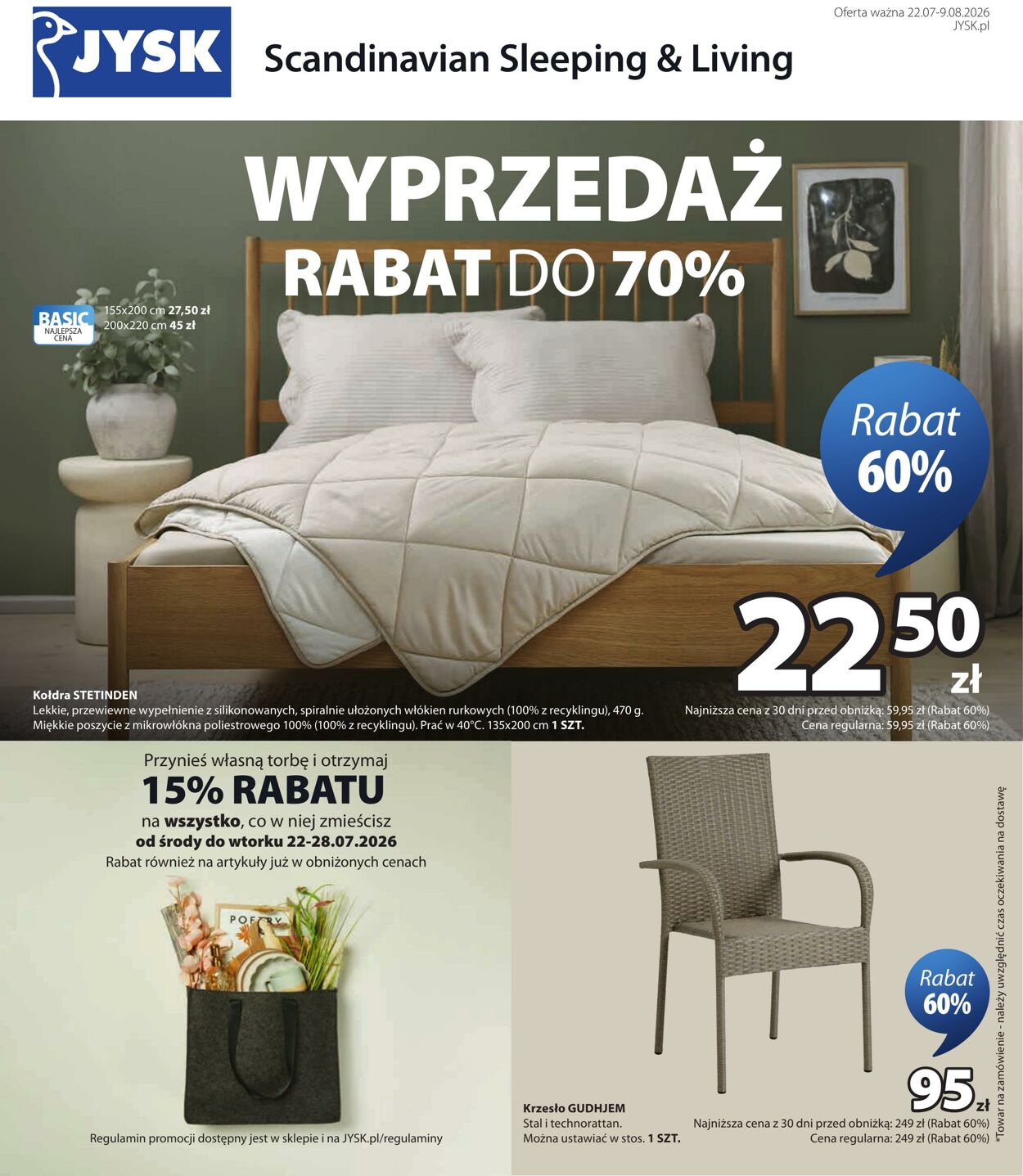 Gazetka Jysk 22.07.2026 - 30.07.2026