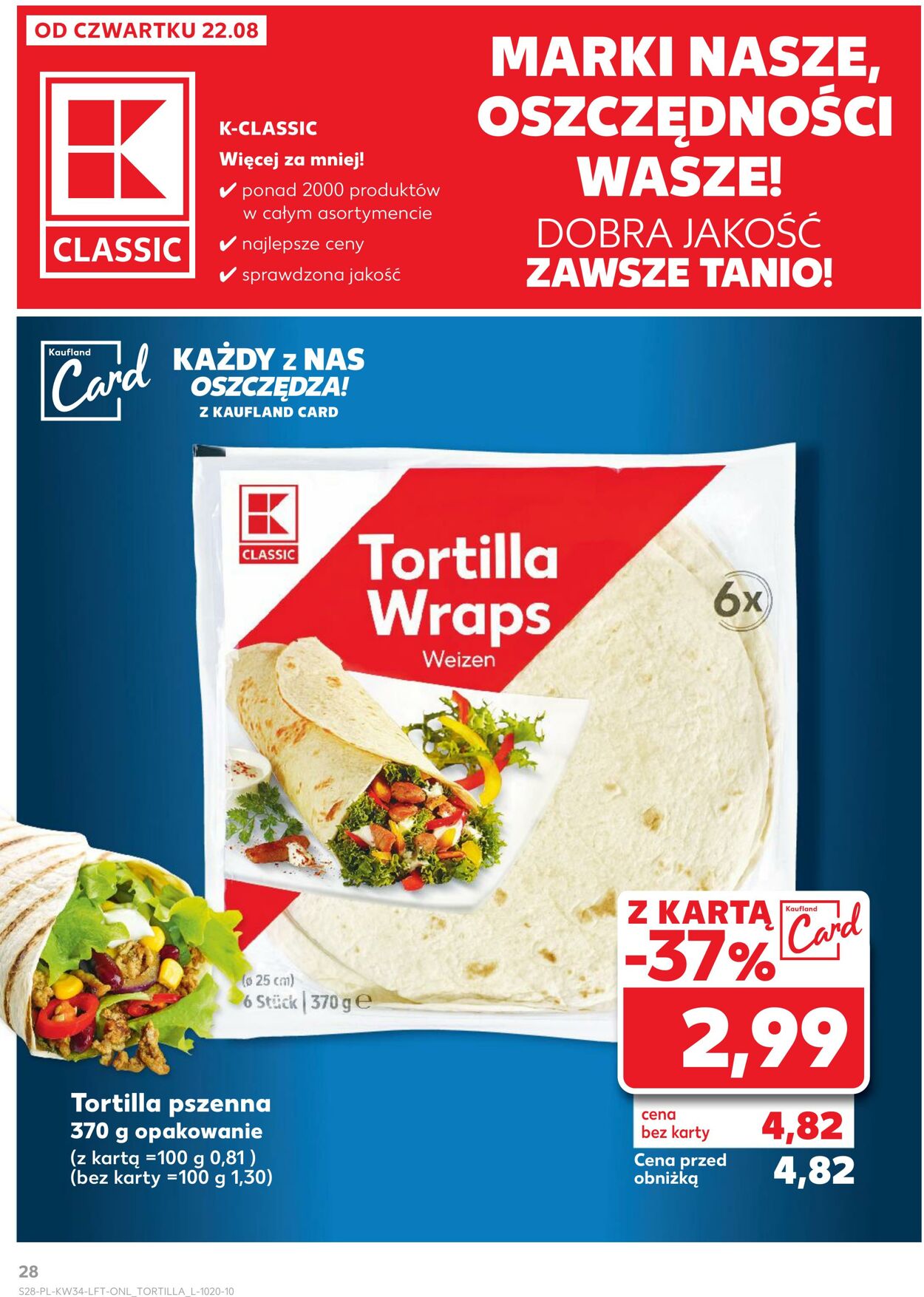 Gazetka Kaufland 22.08.2024 - 28.08.2024