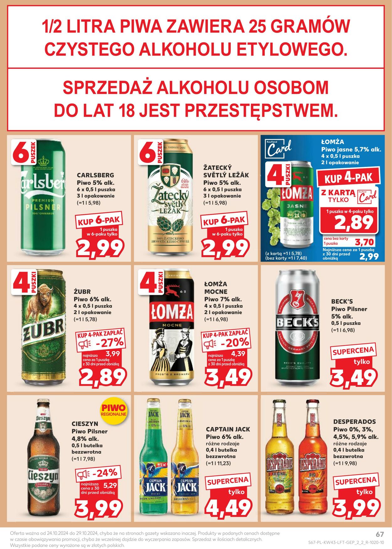 Gazetka Kaufland 24.10.2024 - 29.10.2024