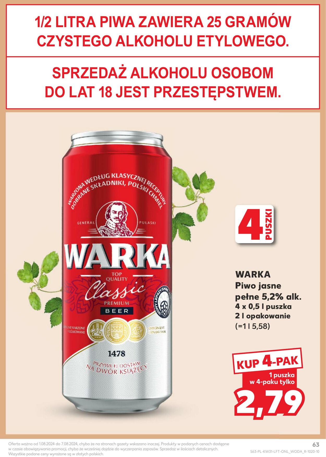 Gazetka Kaufland 01.08.2024 - 07.08.2024