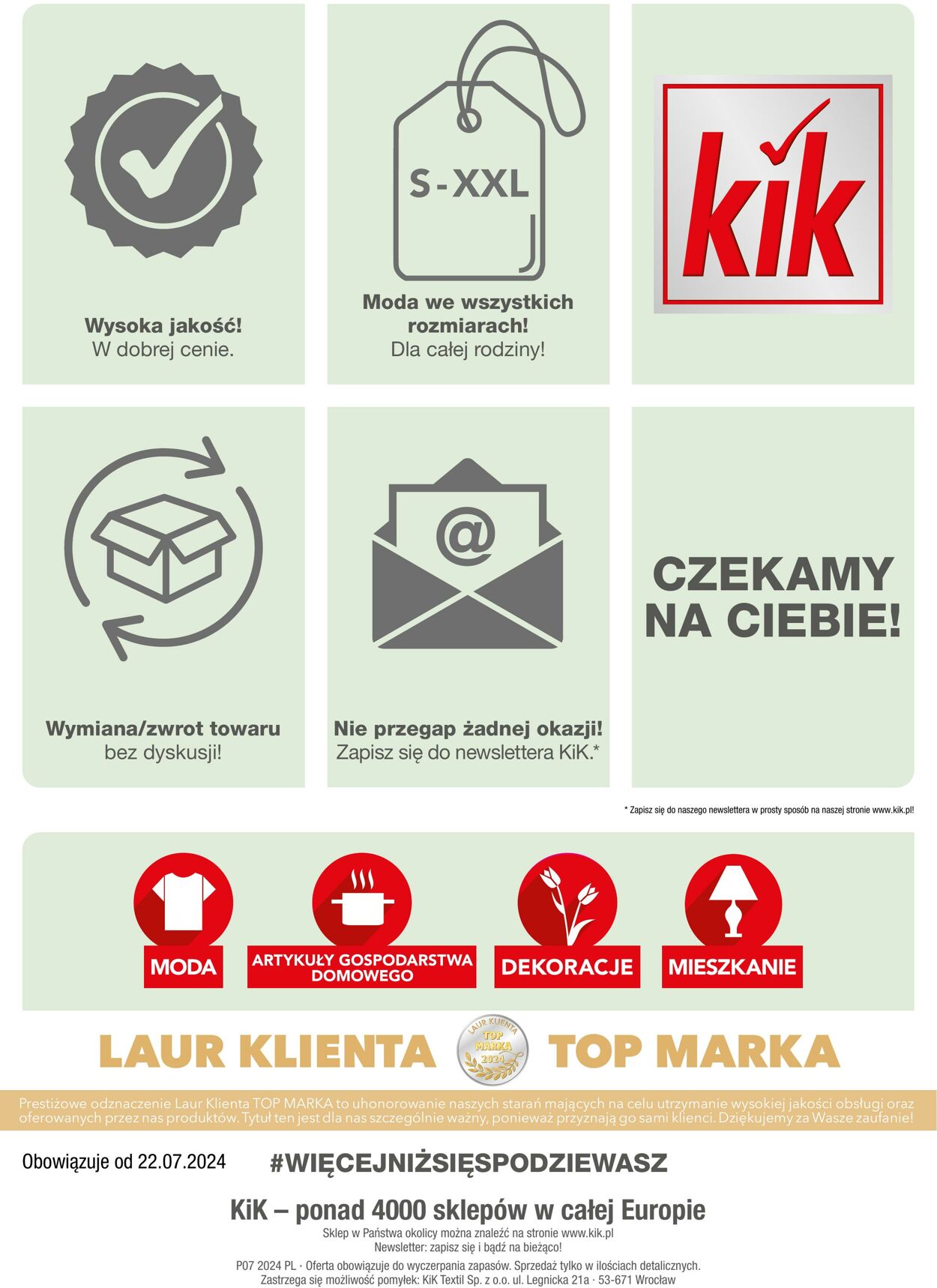 Gazetka KIK 22.07.2024 - 22.08.2024