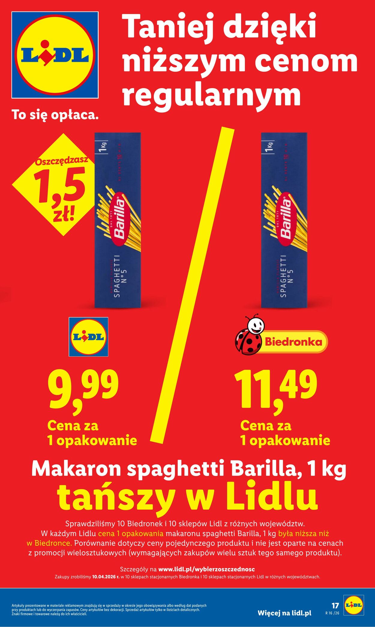 Gazetka Lidl 16.04.2026 - 18.04.2026