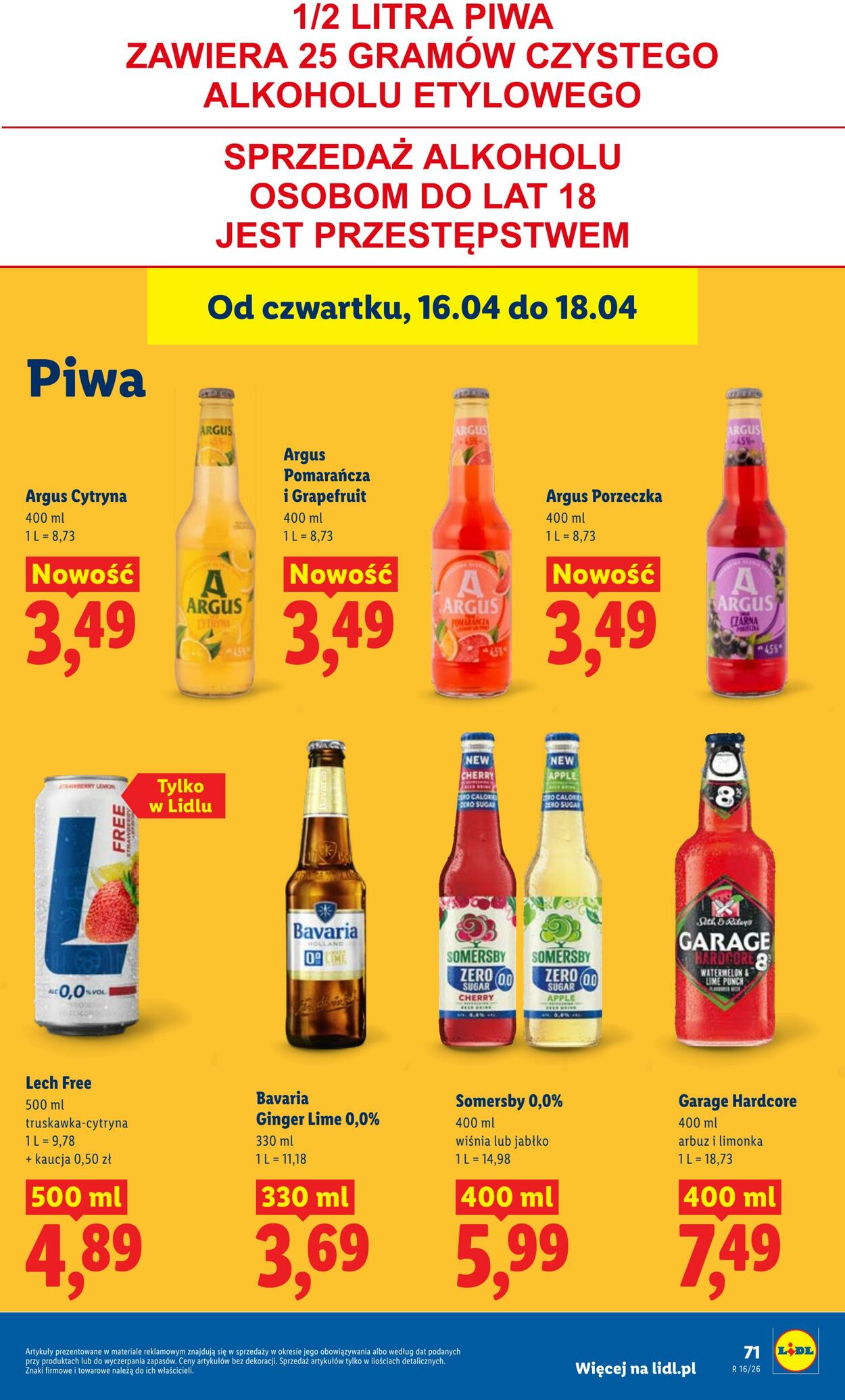 Gazetka Lidl 16.04.2026 - 18.04.2026