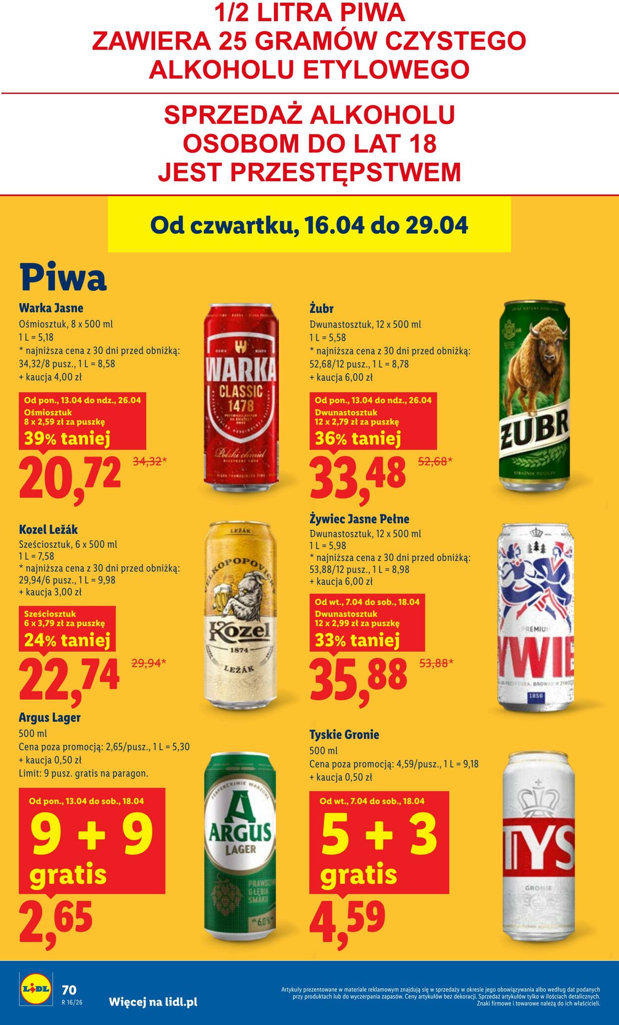 Gazetka Lidl 16.04.2026 - 18.04.2026