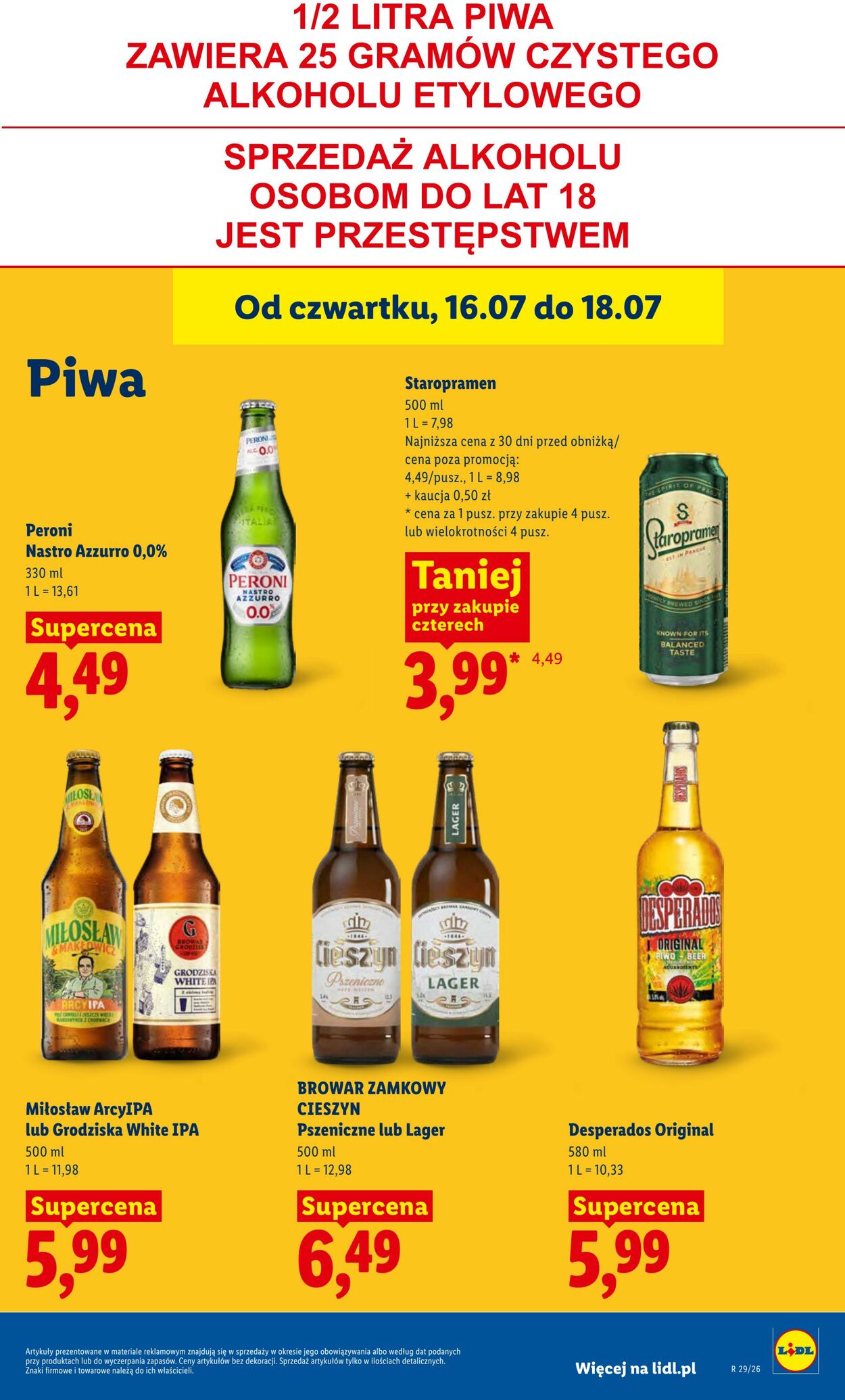 Gazetka Lidl 16.07.2026 - 18.07.2026