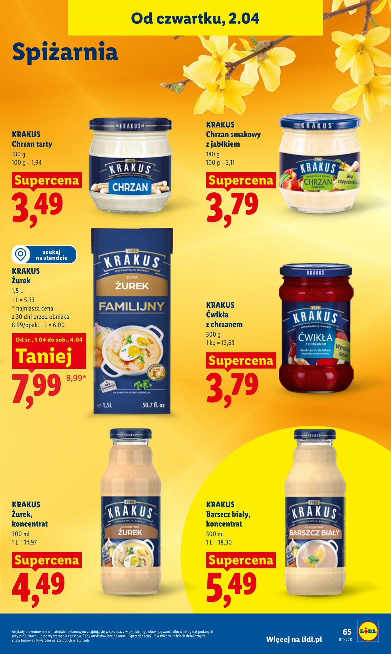 Gazetka Lidl 02.04.2026 - 04.04.2026
