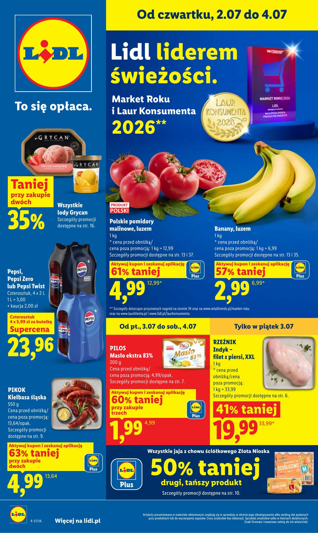 Gazetka Lidl - Gazetka ważna od 2.07 do 4.07 2 lip, 2026 - 4 lip, 2026