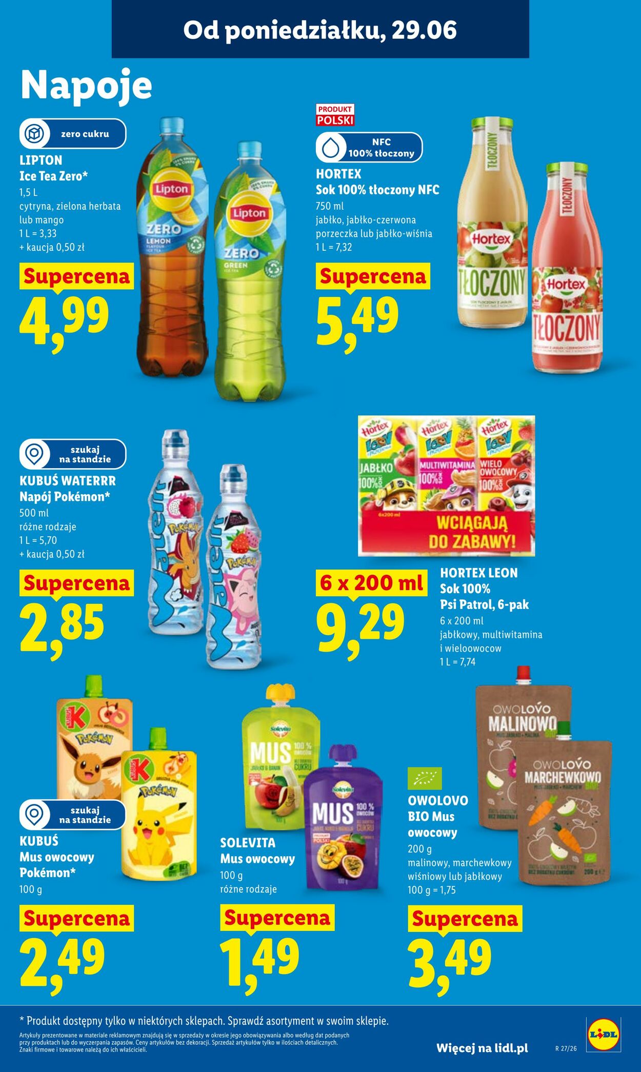 Gazetka Lidl 29.06.2026 - 01.07.2026