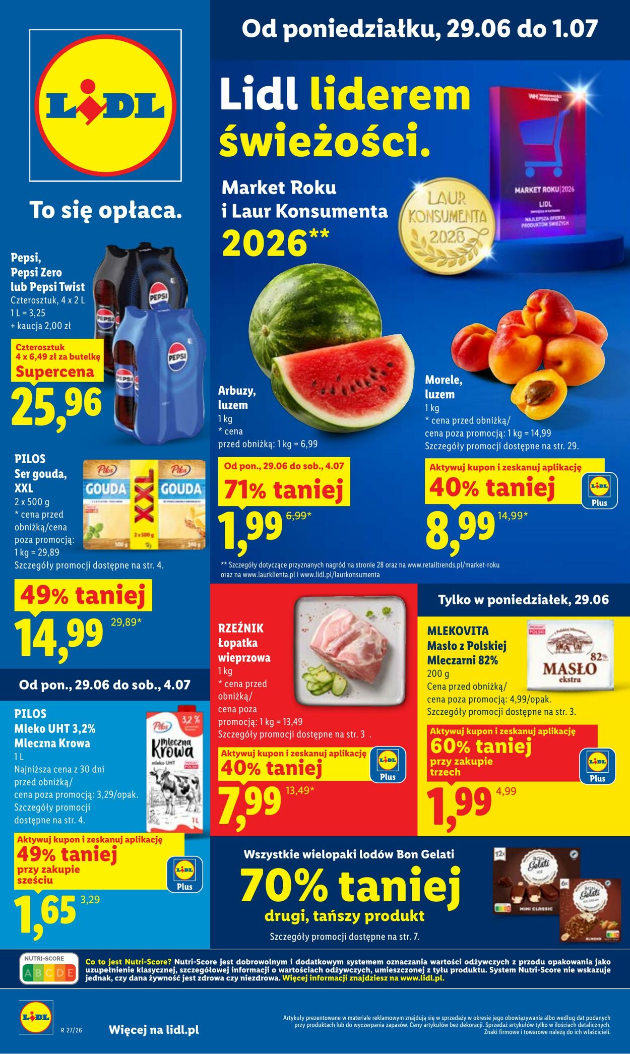 Gazetka Lidl - Gazetka ważna od 29.06 do 1.07 29 cze, 2026 - 1 lip, 2026