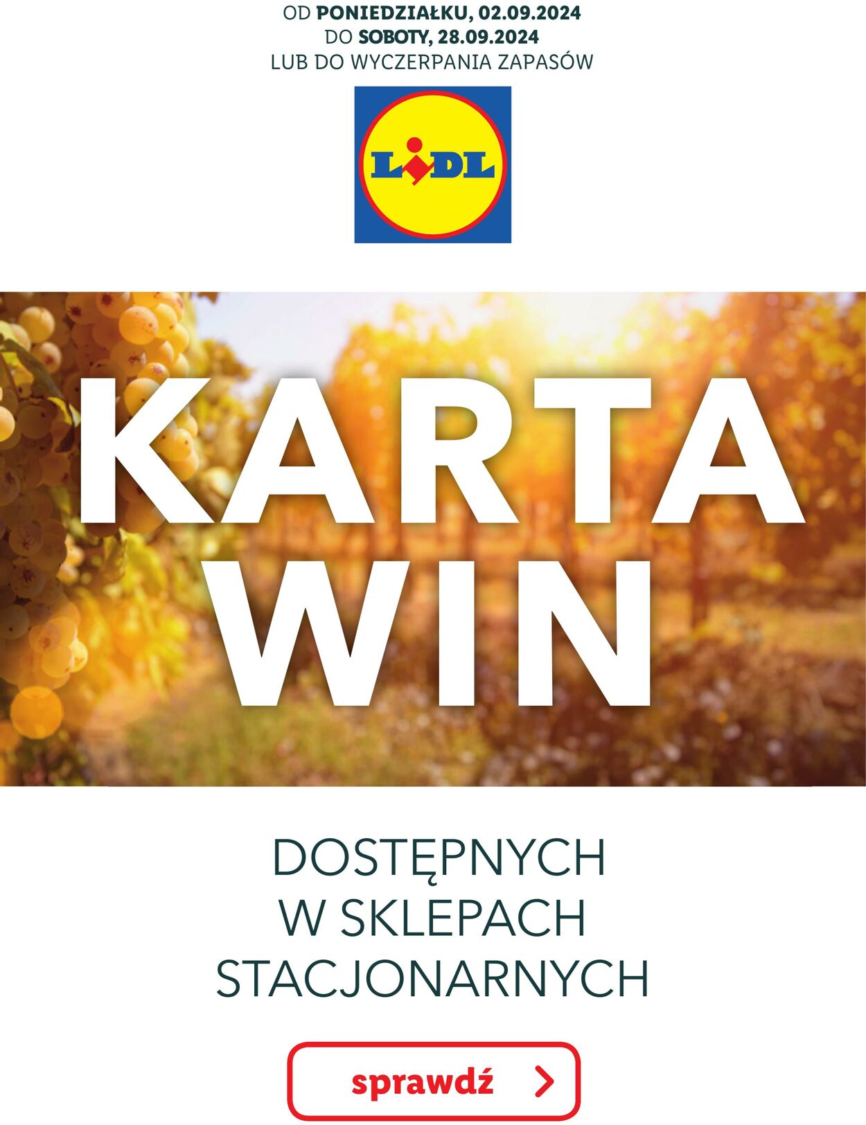 Gazetka Lidl - KARTA WIN 2 wrz, 2024 - 28 wrz, 2024