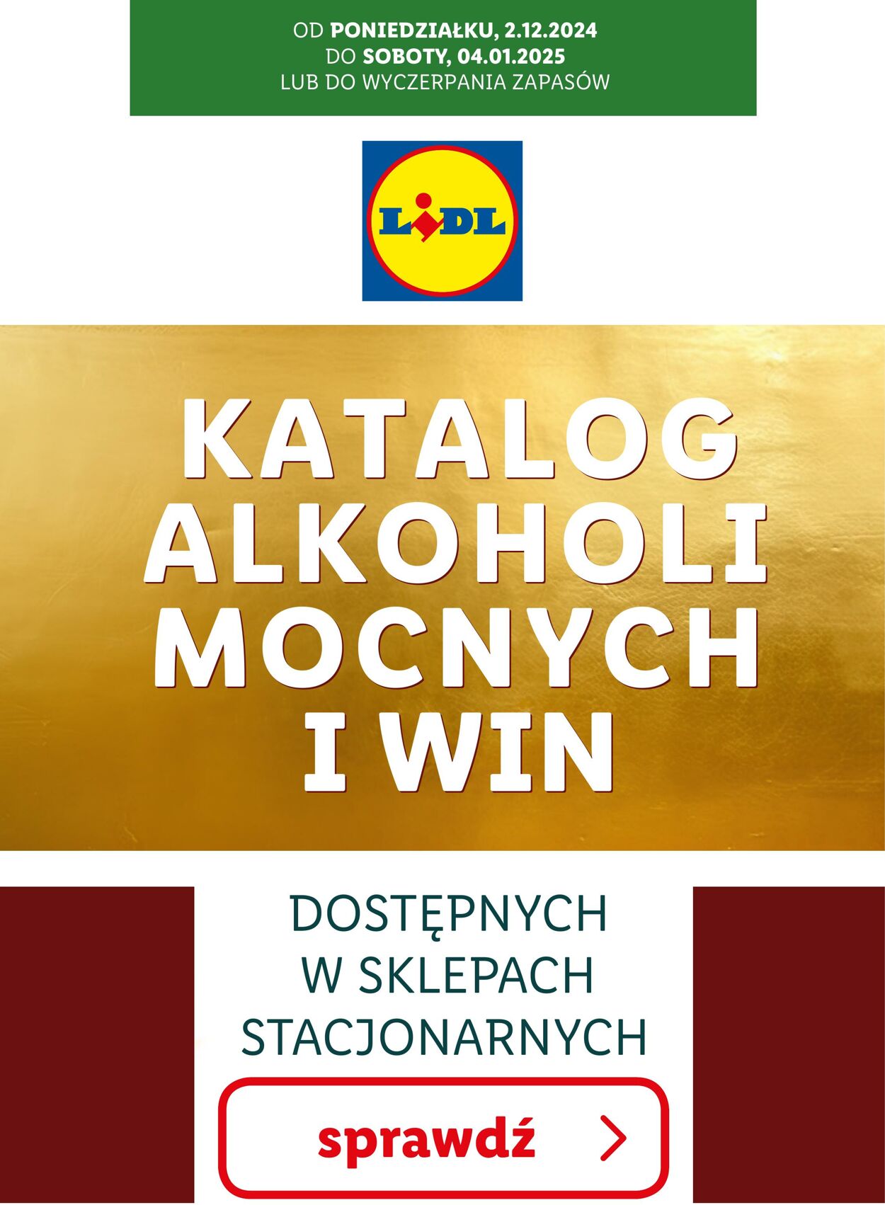 Gazetka Lidl - KATALOG ALKOHOLI MOCNYCH I WIN 2 gru, 2024 - 4 sty, 2025