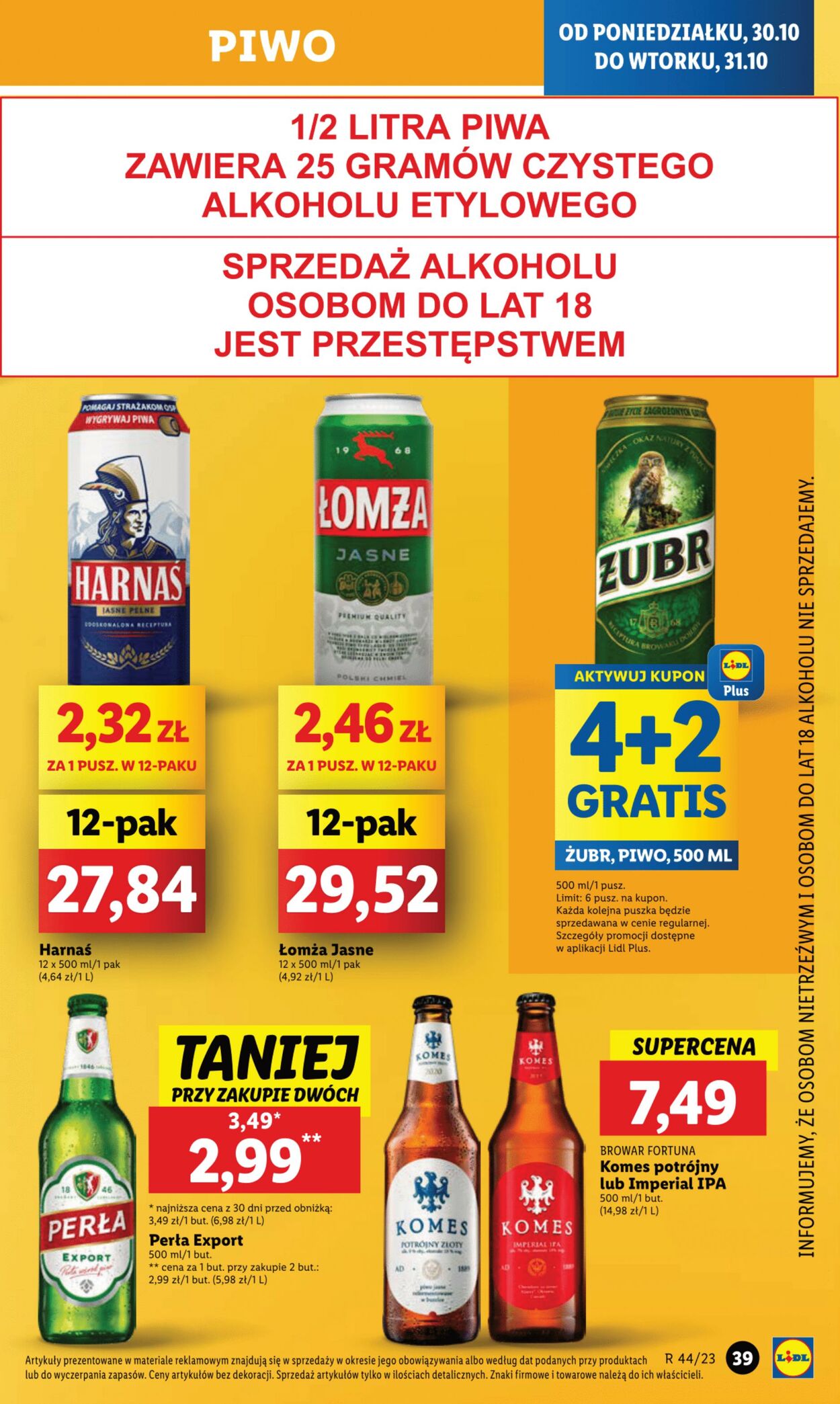 Gazetka Lidl 30.10.2023 - 31.10.2023