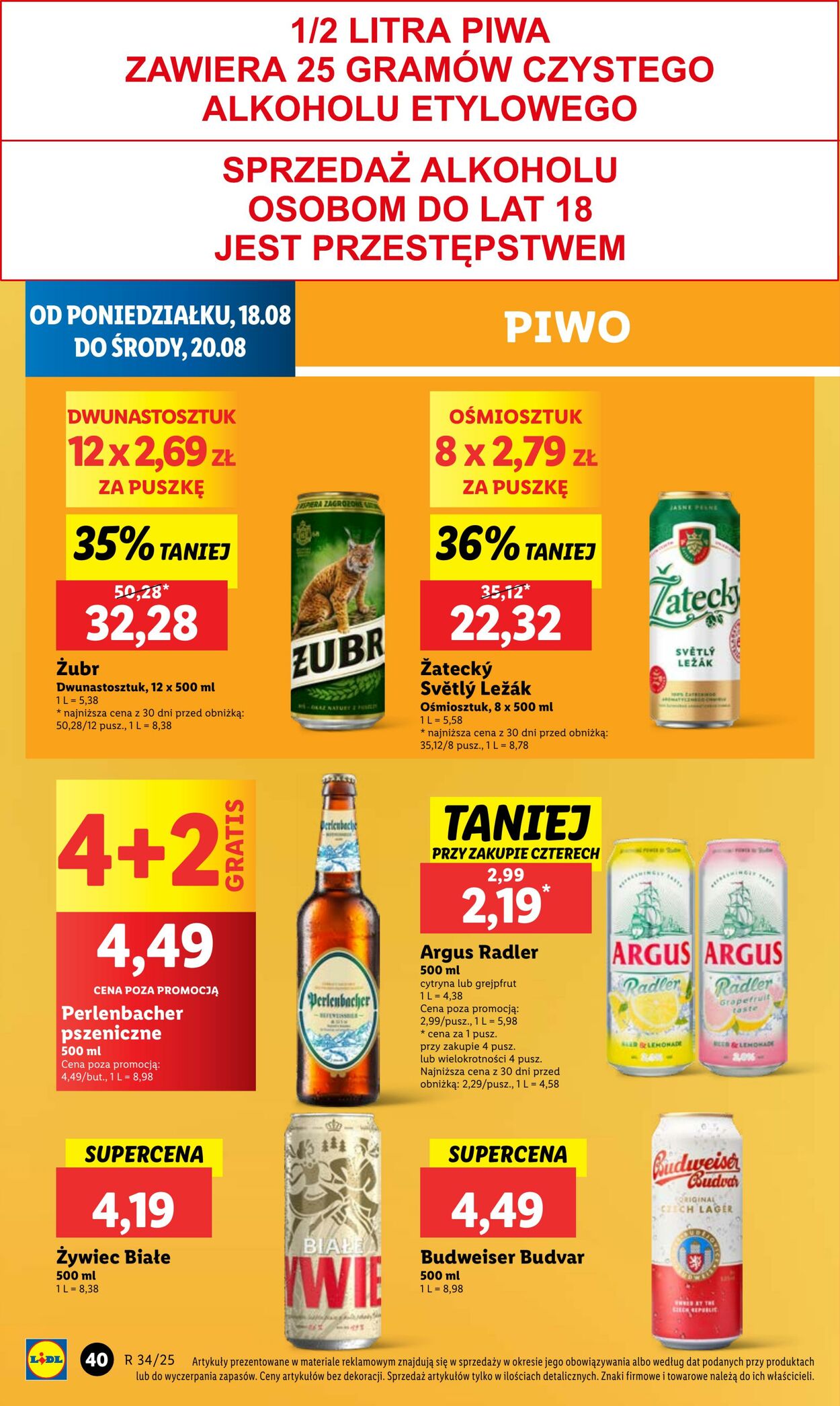Gazetka Lidl 18.08.2025 - 20.08.2025