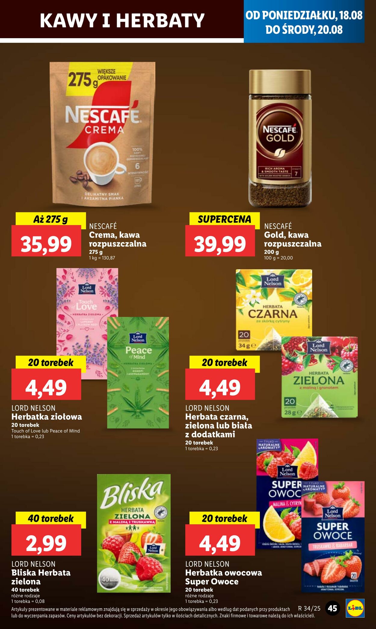 Gazetka Lidl 18.08.2025 - 20.08.2025