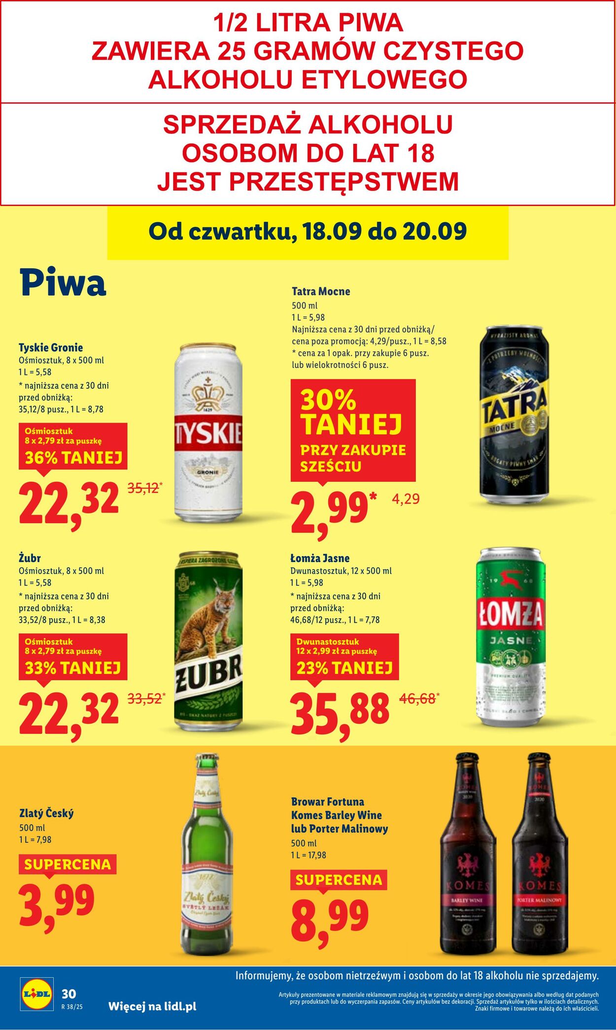 Gazetka Lidl 18.09.2025 - 20.09.2025
