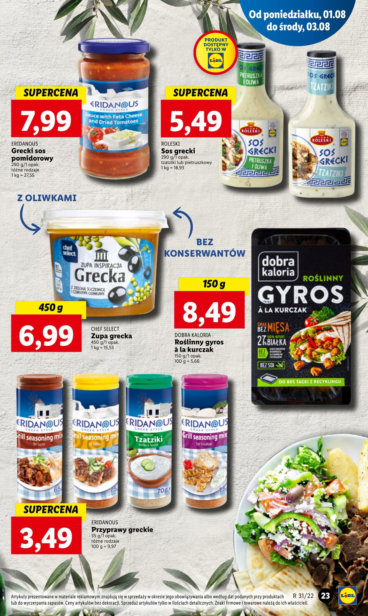 Gazetka Lidl 01.08.2022 - 03.08.2022