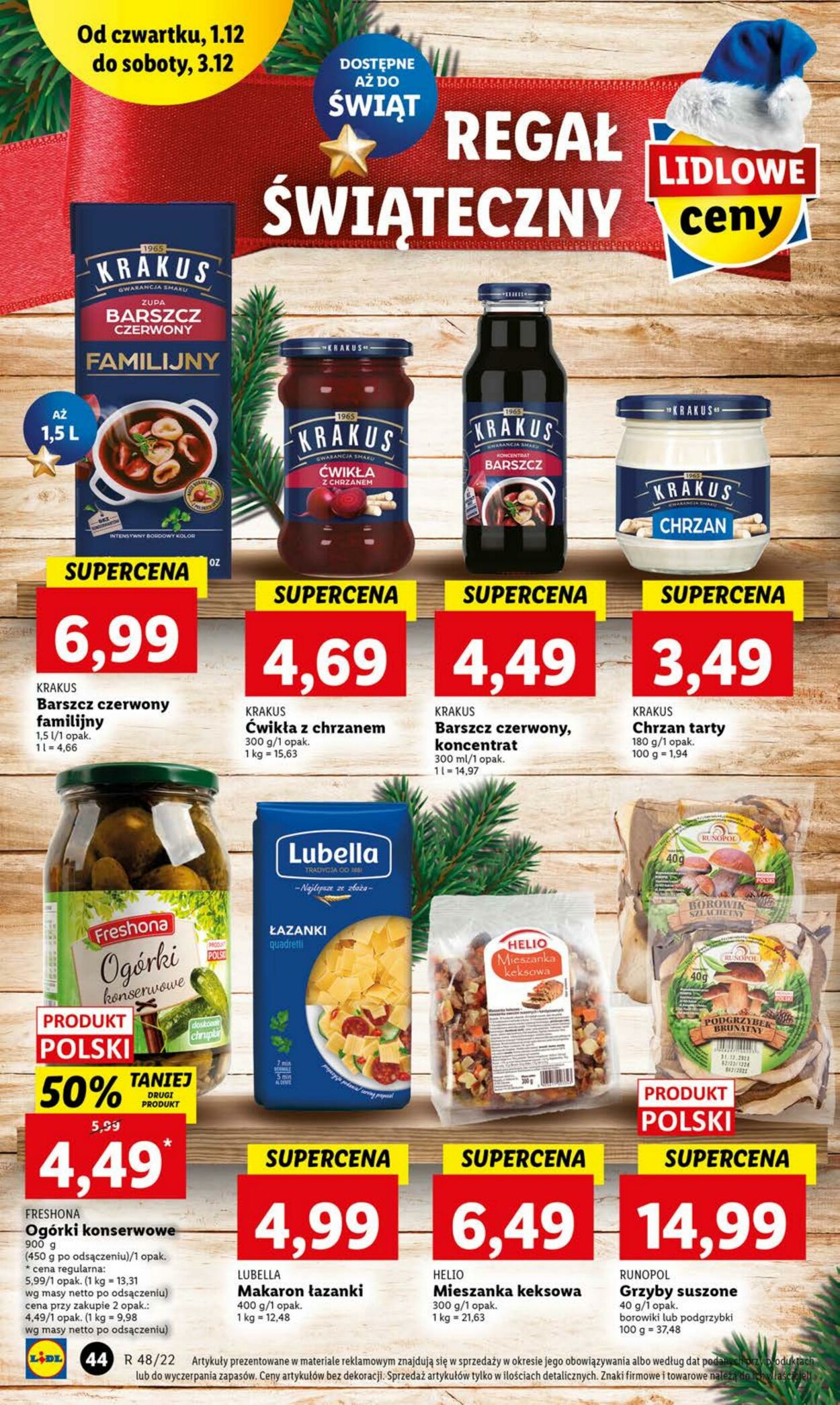 Gazetka Lidl 01.12.2022 - 03.12.2022