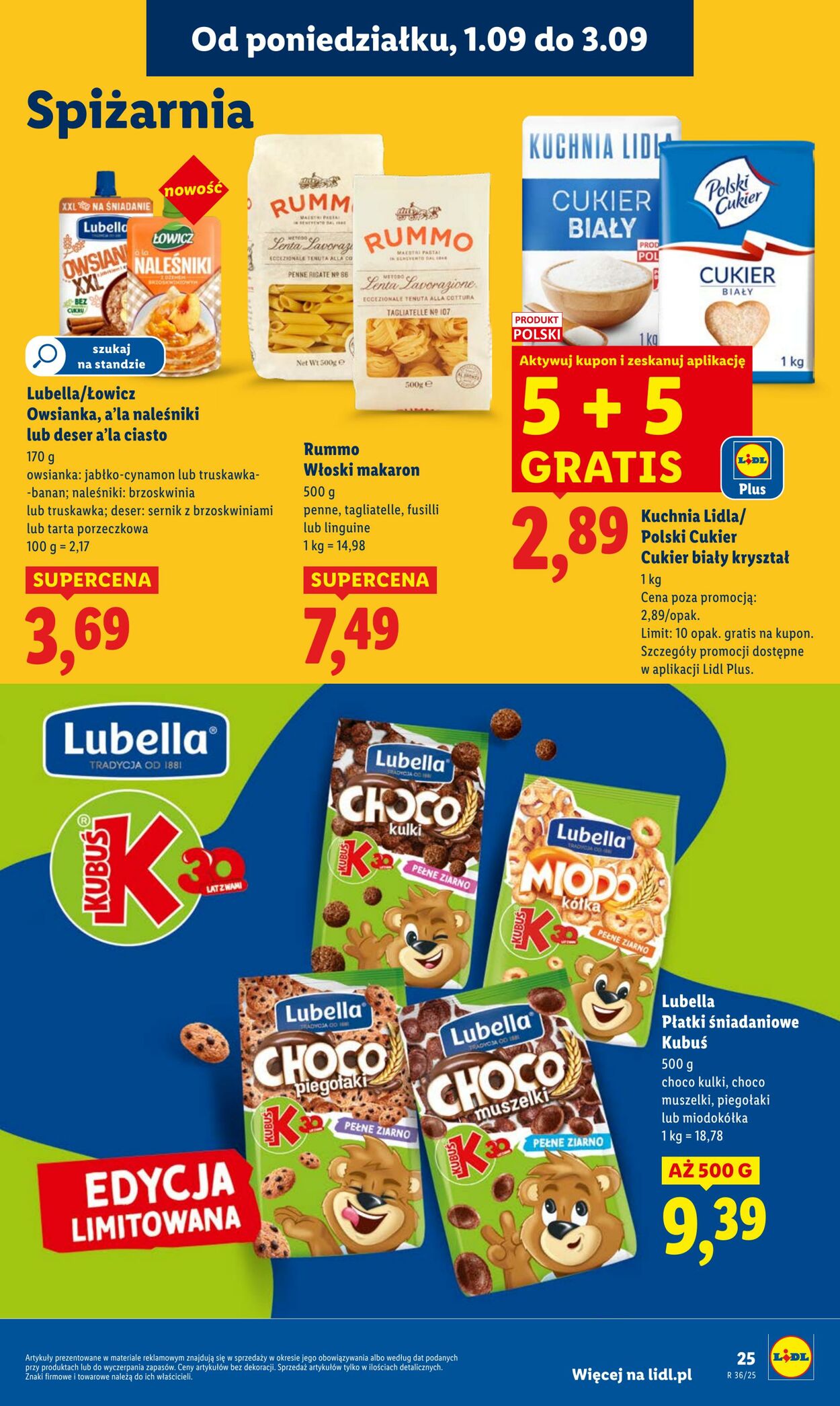 Gazetka Lidl 01.09.2025 - 03.09.2025