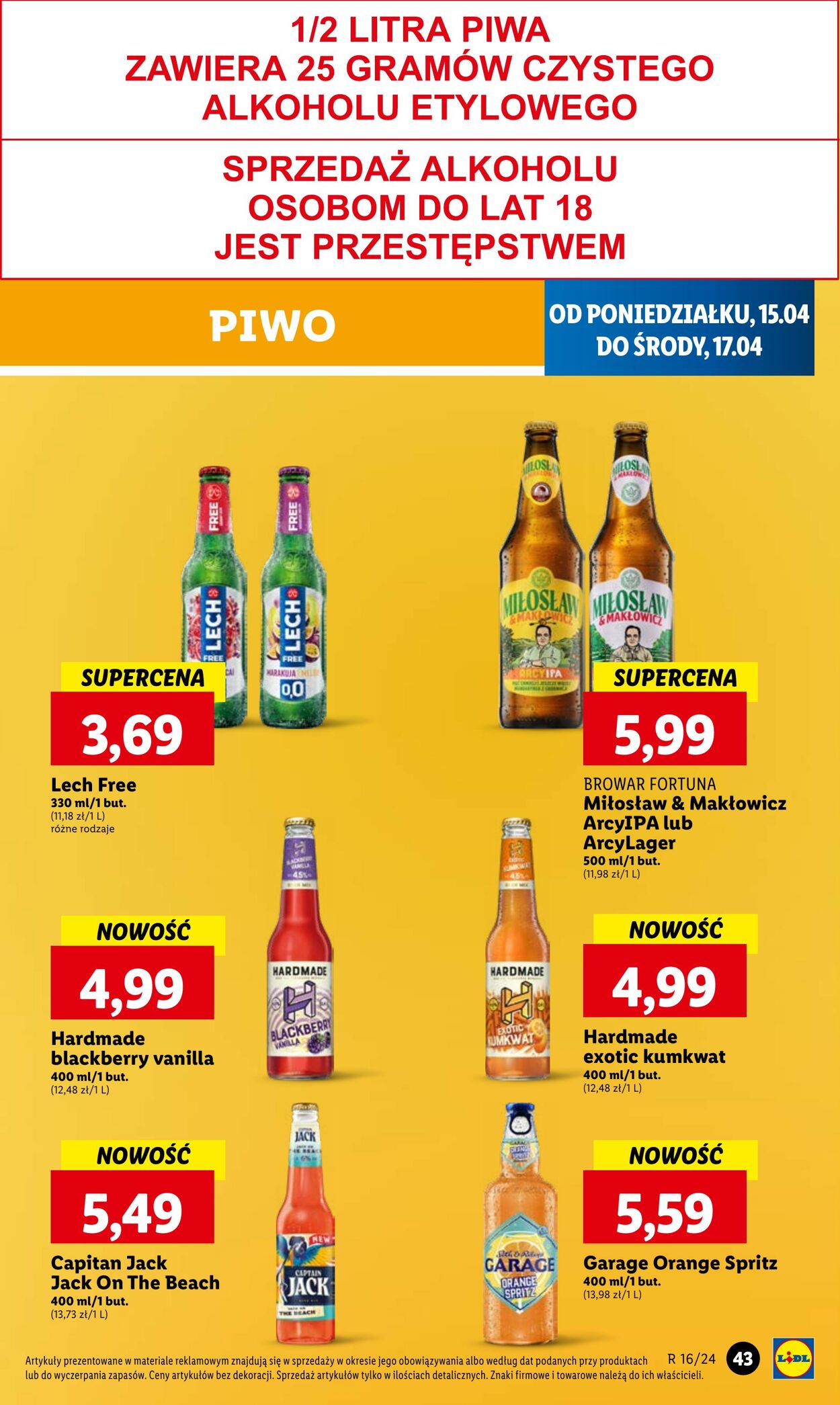 Gazetka Lidl 15.04.2024 - 17.04.2024