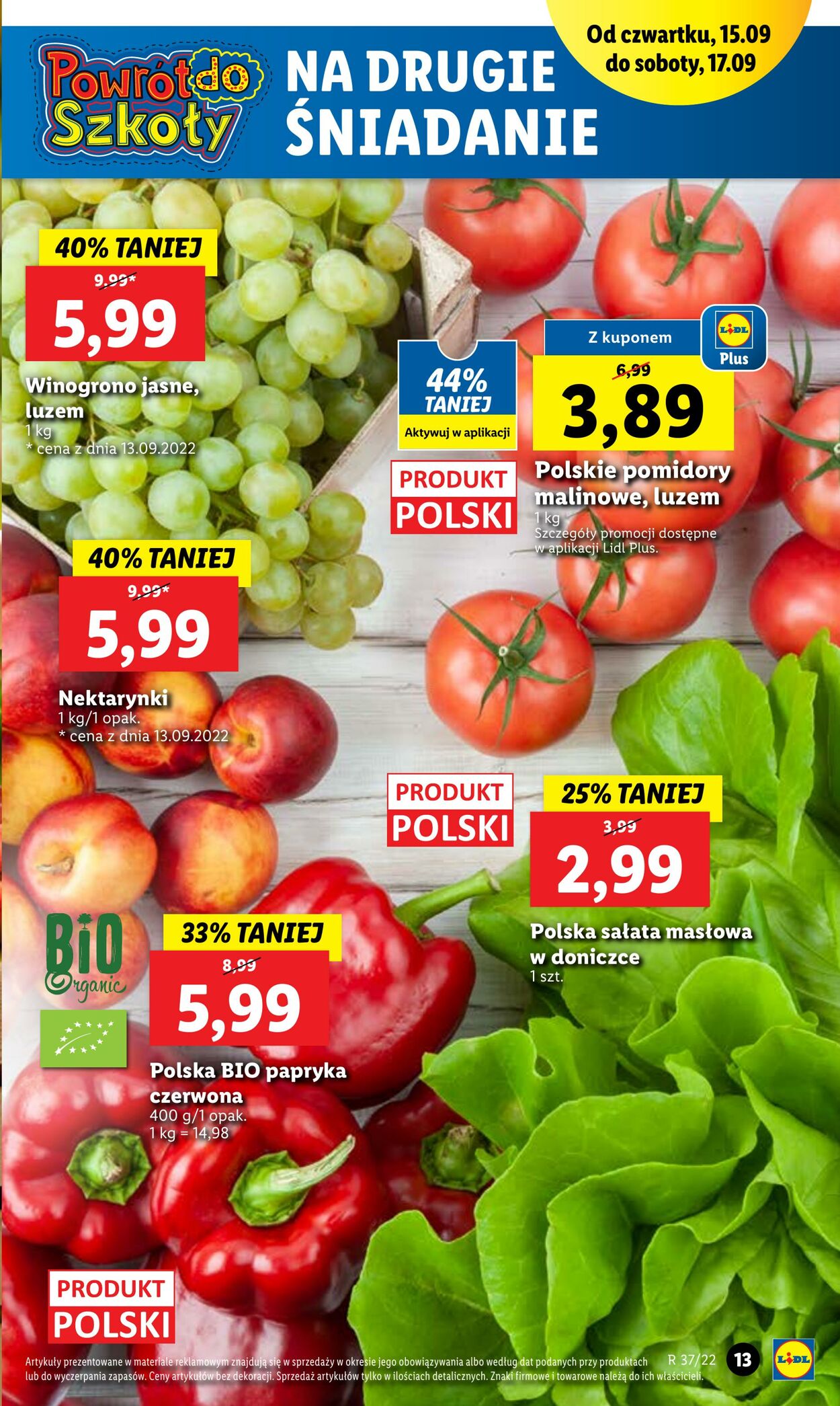 Gazetka Lidl 15.09.2022 - 17.09.2022