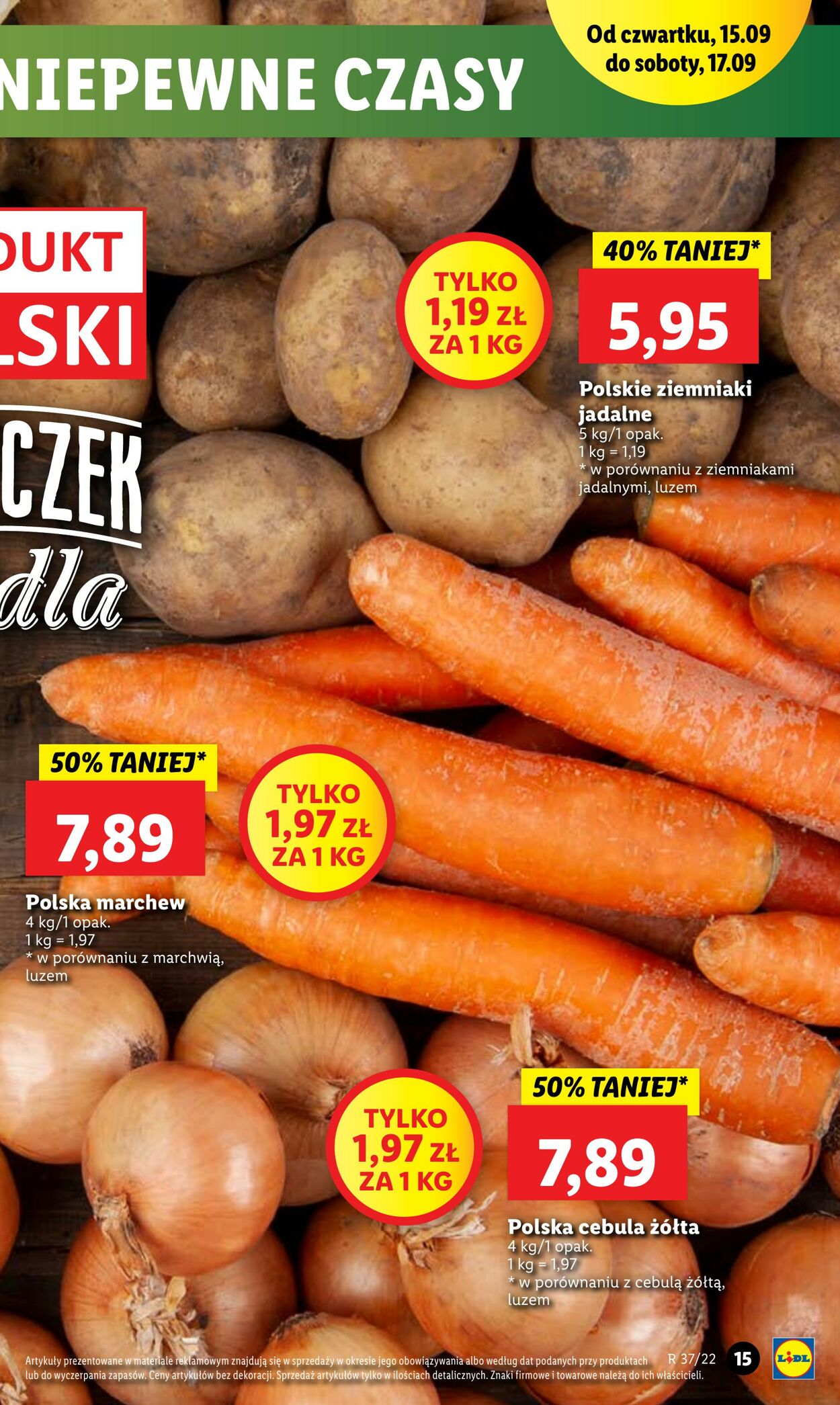 Gazetka Lidl 15.09.2022 - 17.09.2022