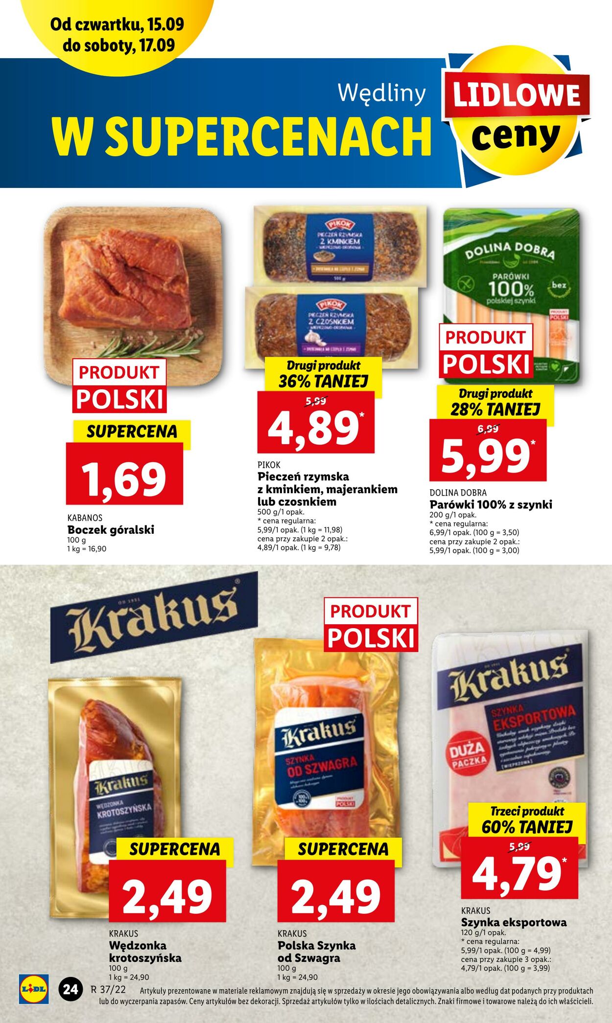 Gazetka Lidl 15.09.2022 - 17.09.2022