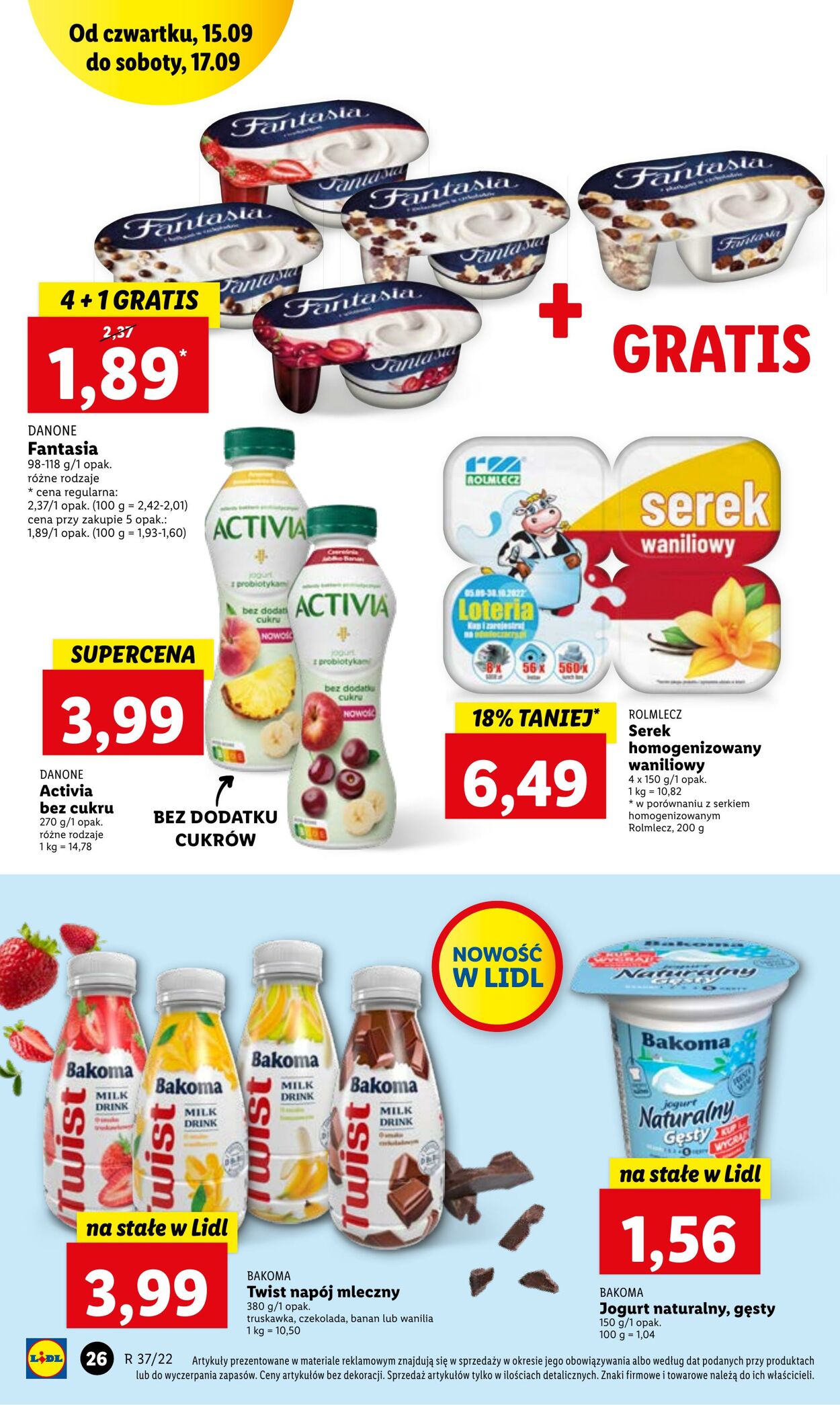 Gazetka Lidl 15.09.2022 - 17.09.2022