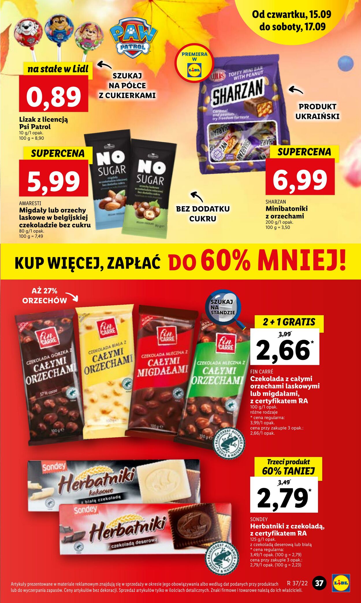 Gazetka Lidl 15.09.2022 - 17.09.2022