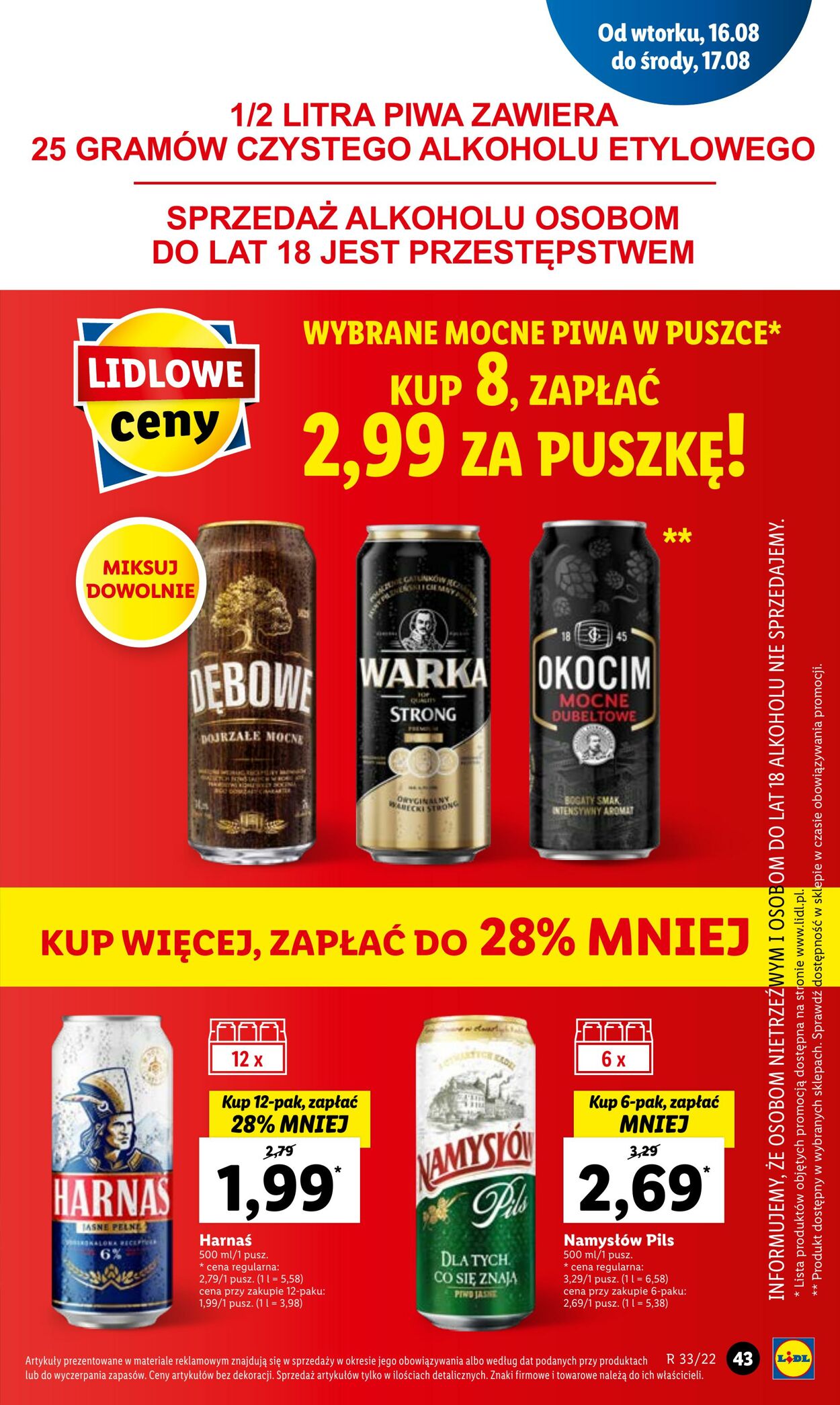 Gazetka Lidl 16.08.2022 - 17.08.2022