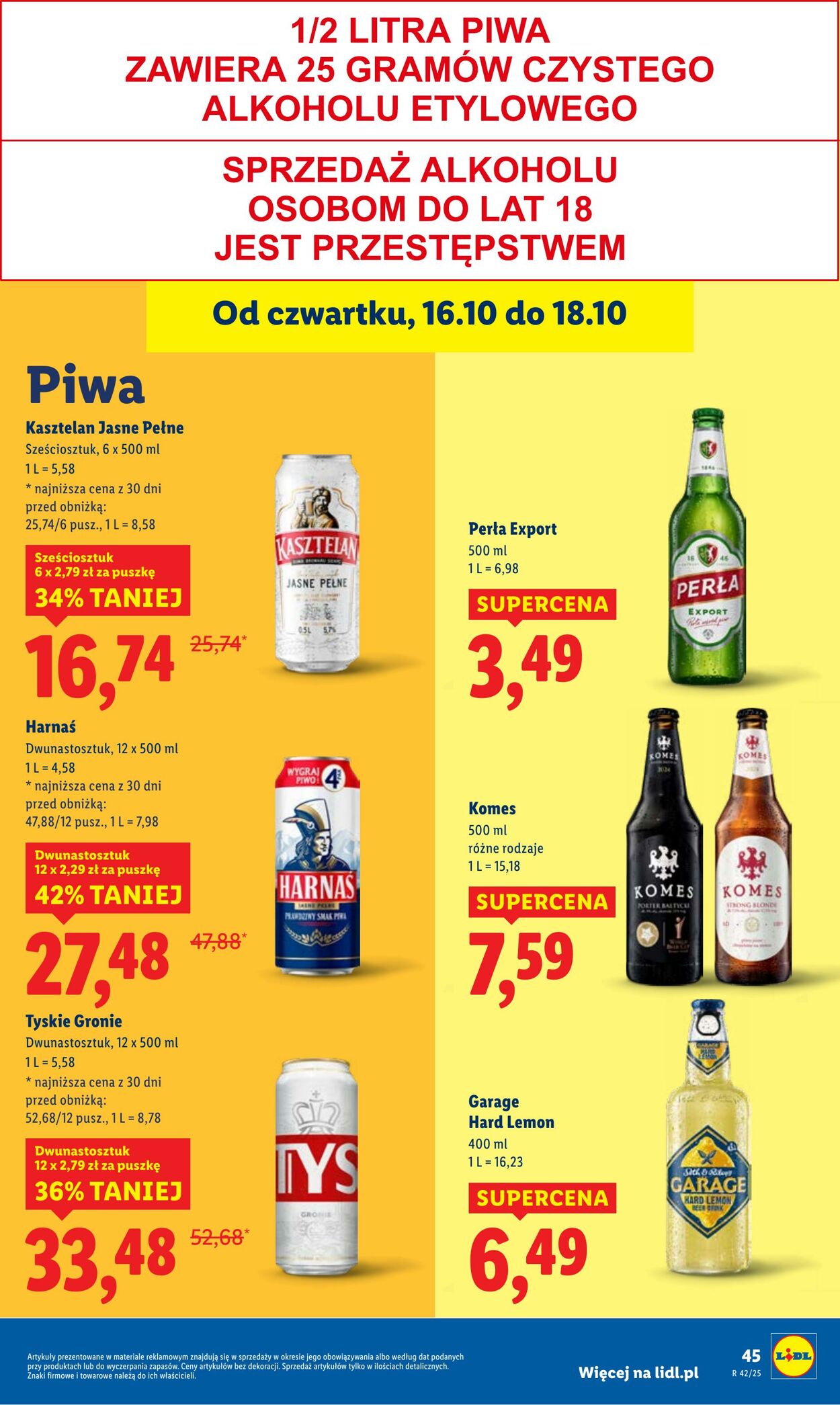 Gazetka Lidl 16.10.2025 - 18.10.2025