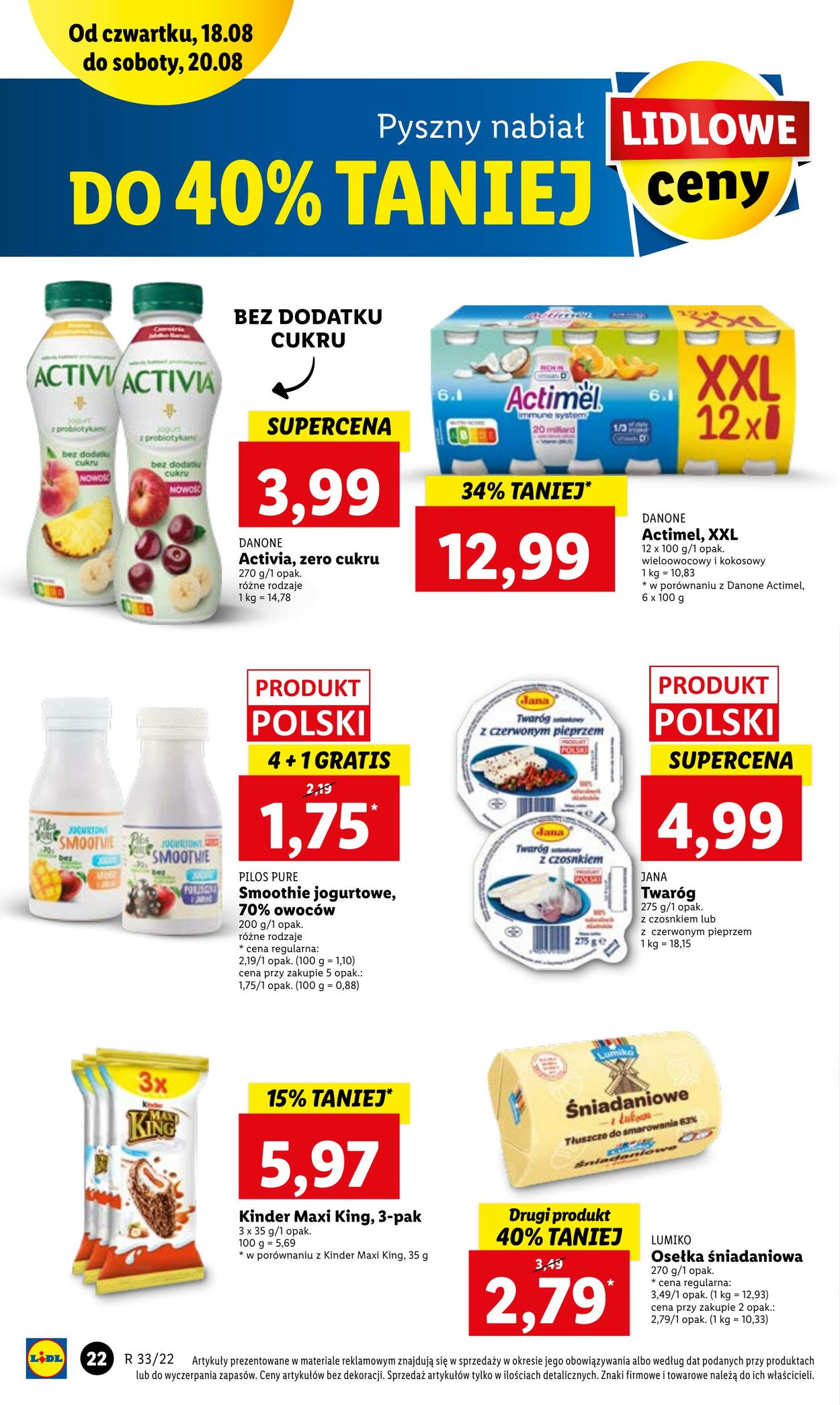 Gazetka Lidl 18.08.2022 - 20.08.2022